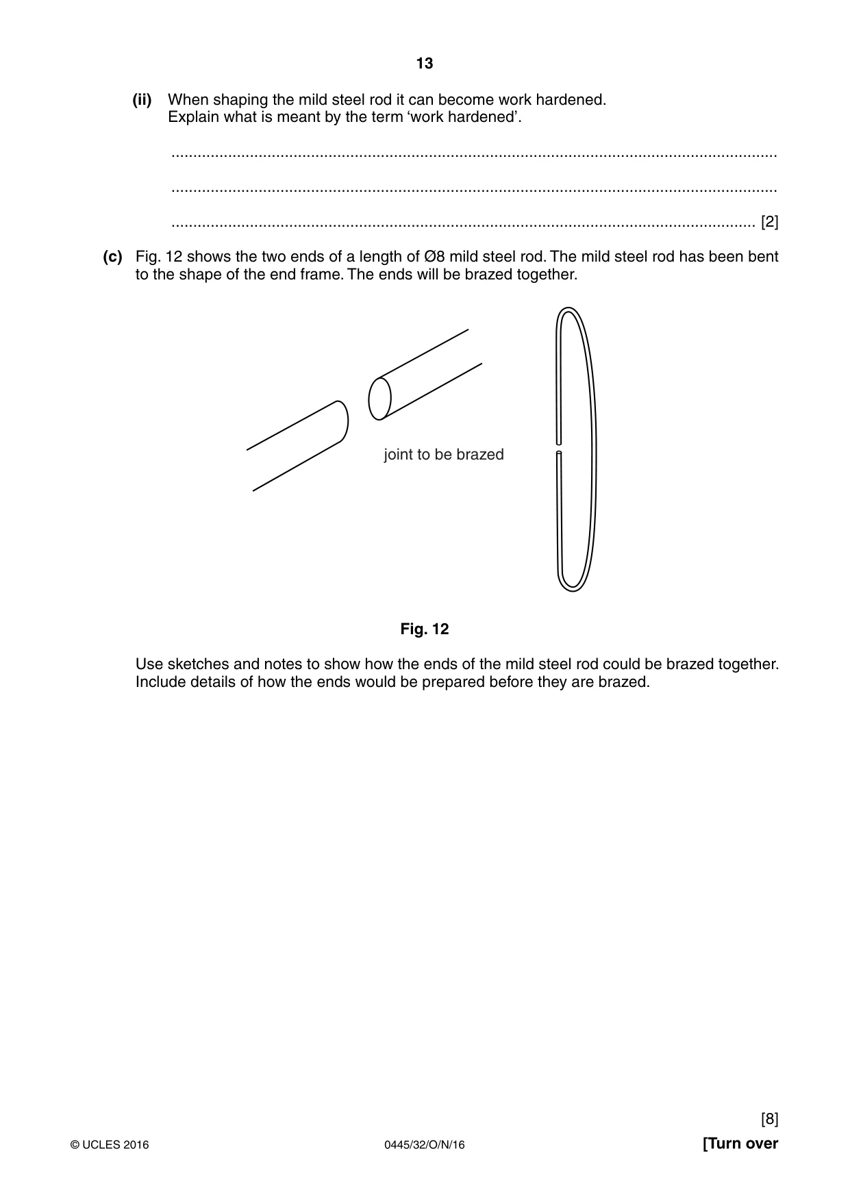 Cambridge IGCSE Design and Technology 0445 2016 Oct/Nov Paper 3 · Variant 2 question paper, page 13 of 20