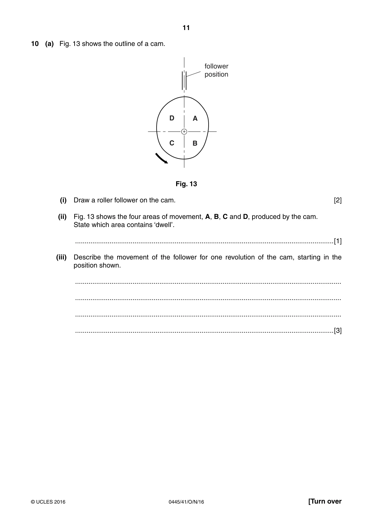 Cambridge IGCSE Design and Technology 0445 2016 Oct/Nov Paper 4 · Variant 1 question paper, page 11 of 20