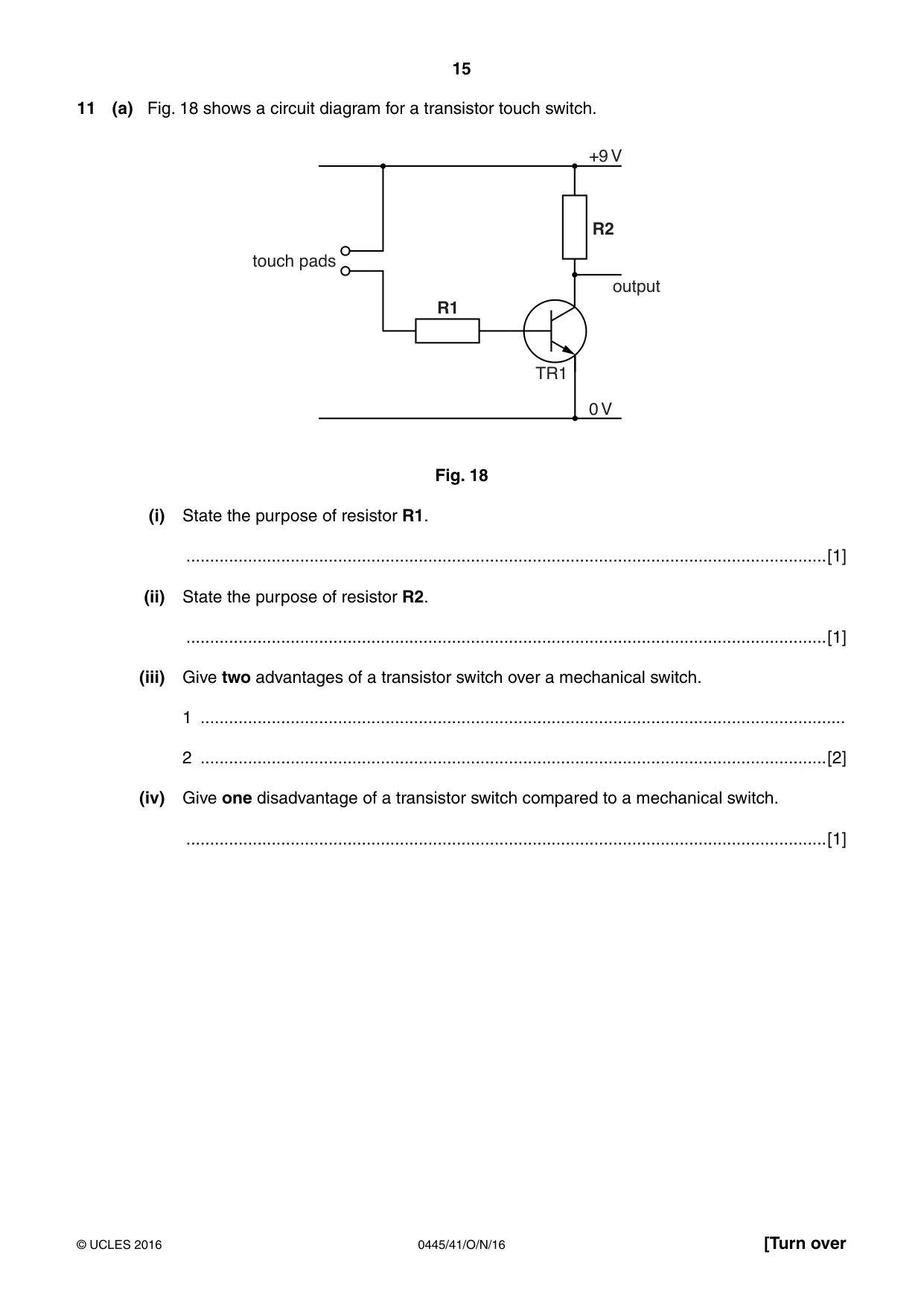 Cambridge IGCSE Design and Technology 0445 2016 Oct/Nov Paper 4 · Variant 1 question paper, page 15 of 20