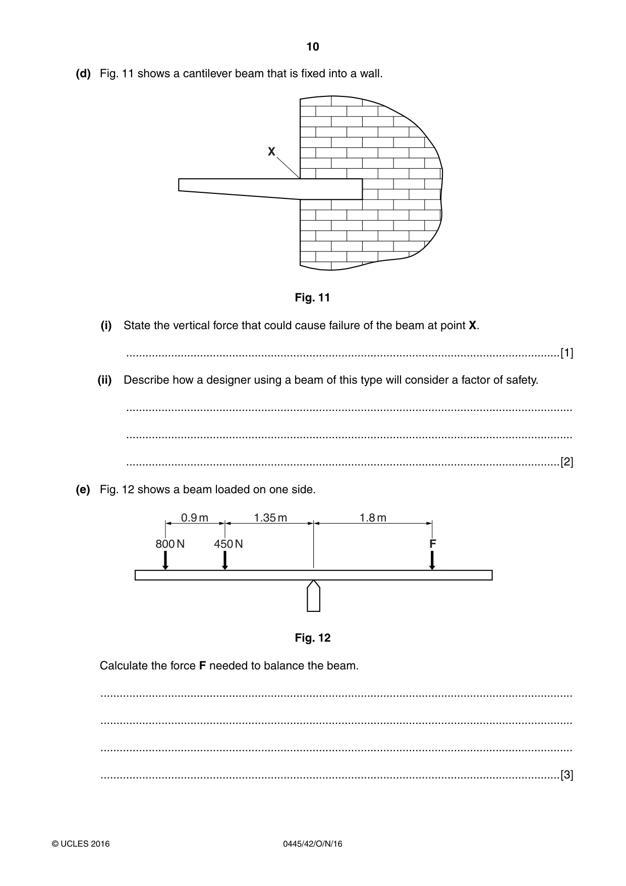 Cambridge IGCSE Design and Technology 0445 2016 Oct/Nov Paper 4 · Variant 2 question paper, page 10 of 20