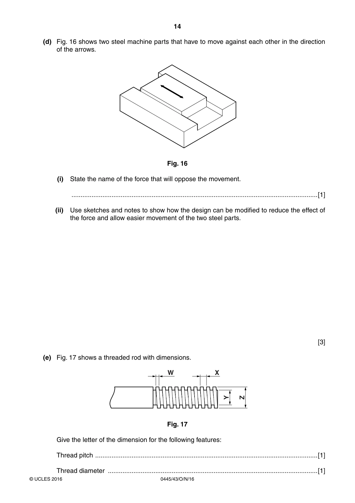 Cambridge IGCSE Design and Technology 0445 2016 Oct/Nov Paper 4 · Variant 3 question paper, page 14 of 20