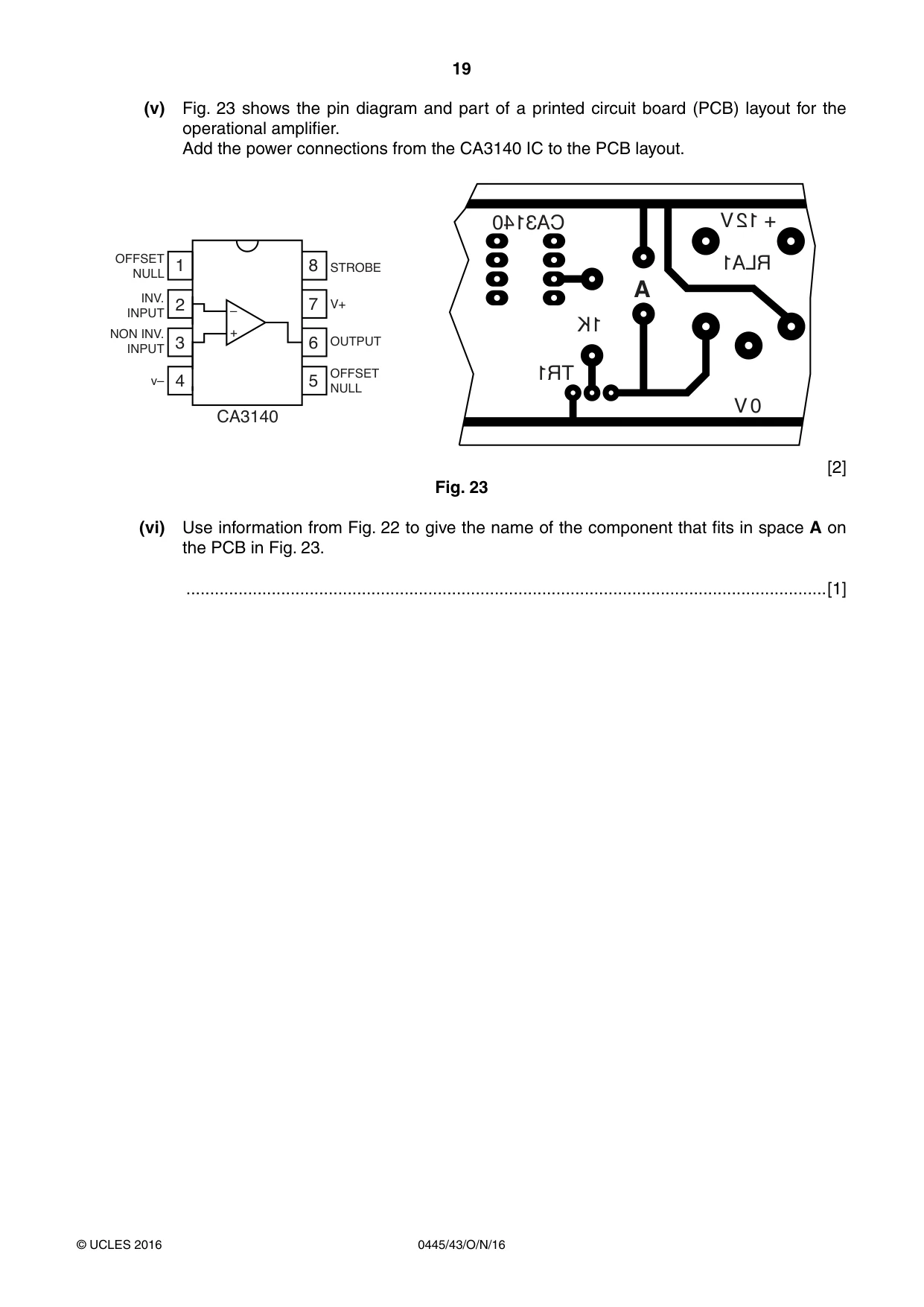 Cambridge IGCSE Design and Technology 0445 2016 Oct/Nov Paper 4 · Variant 3 question paper, page 19 of 20