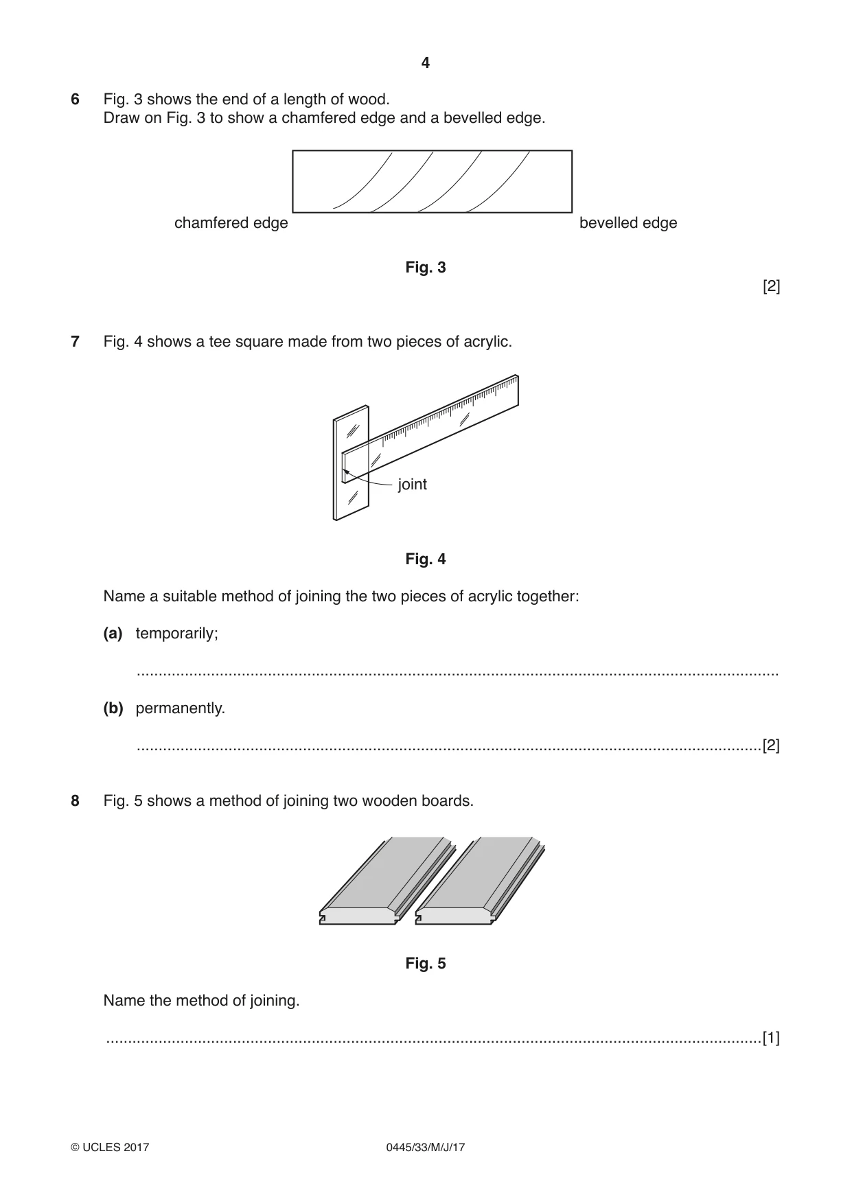 Cambridge IGCSE Design and Technology 0445 2017 May/June Paper 3 · Variant 3 question paper, page 4 of 20
