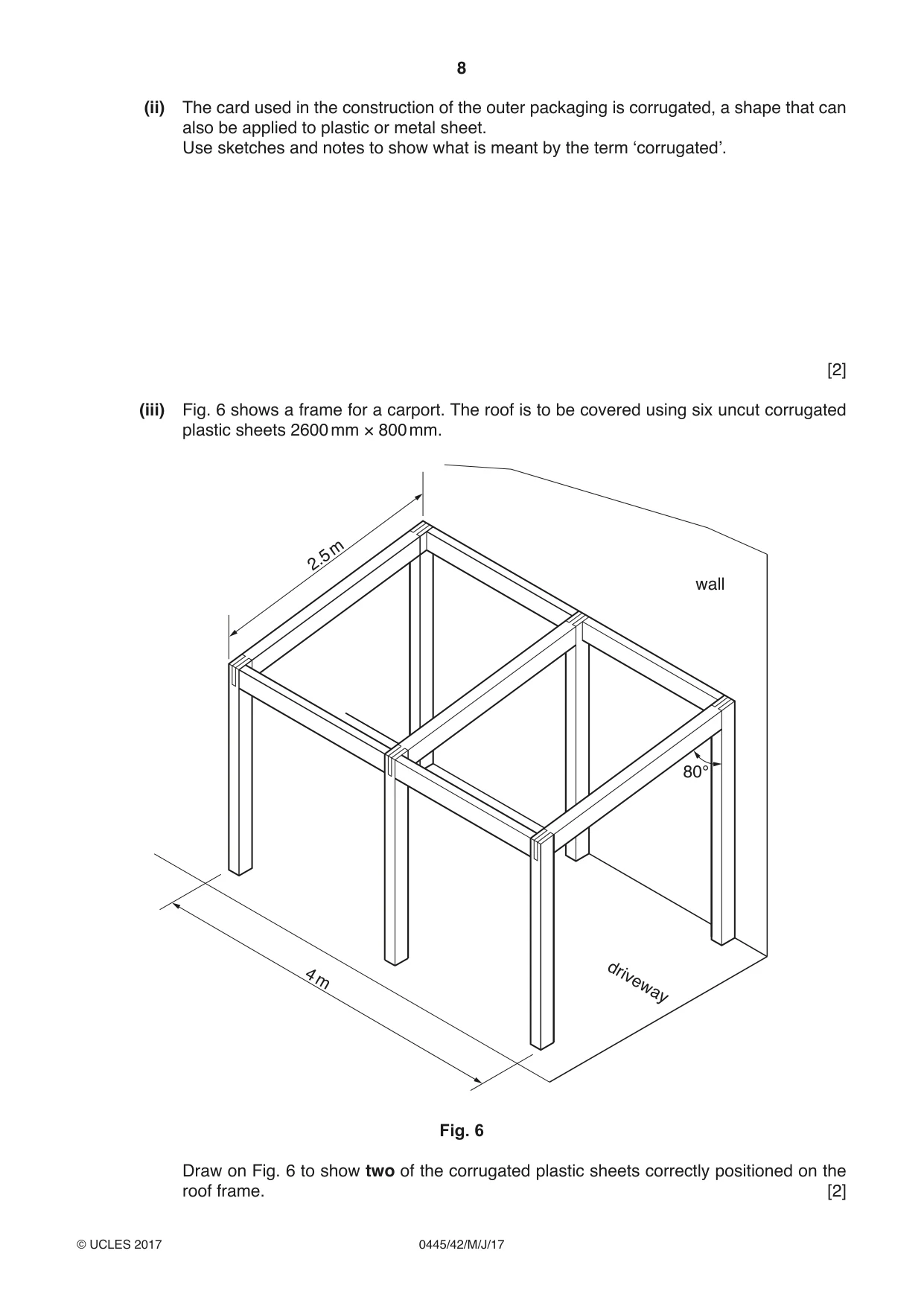 Cambridge IGCSE Design and Technology 0445 2017 May/June Paper 4 · Variant 2 question paper, page 8 of 20