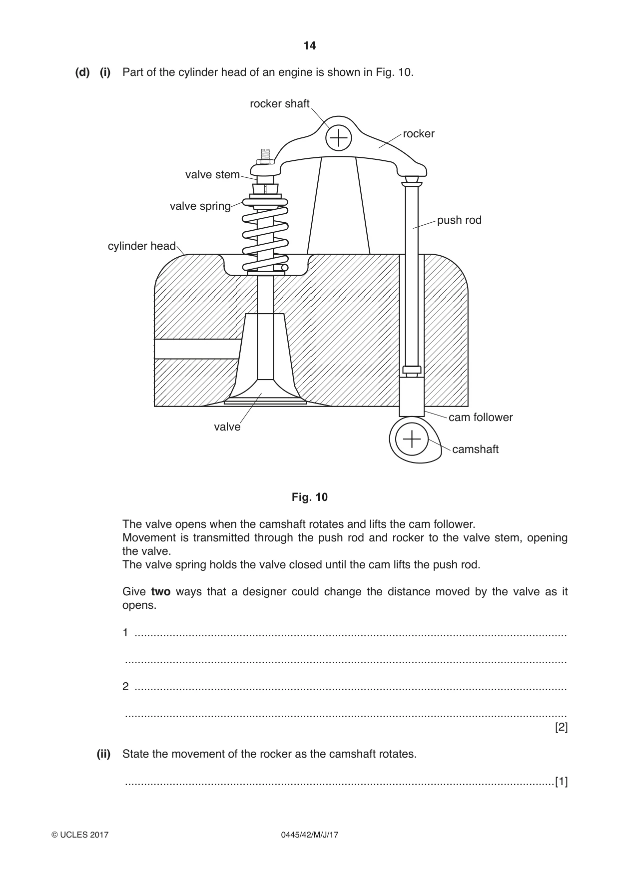Cambridge IGCSE Design and Technology 0445 2017 May/June Paper 4 · Variant 2 question paper, page 14 of 20
