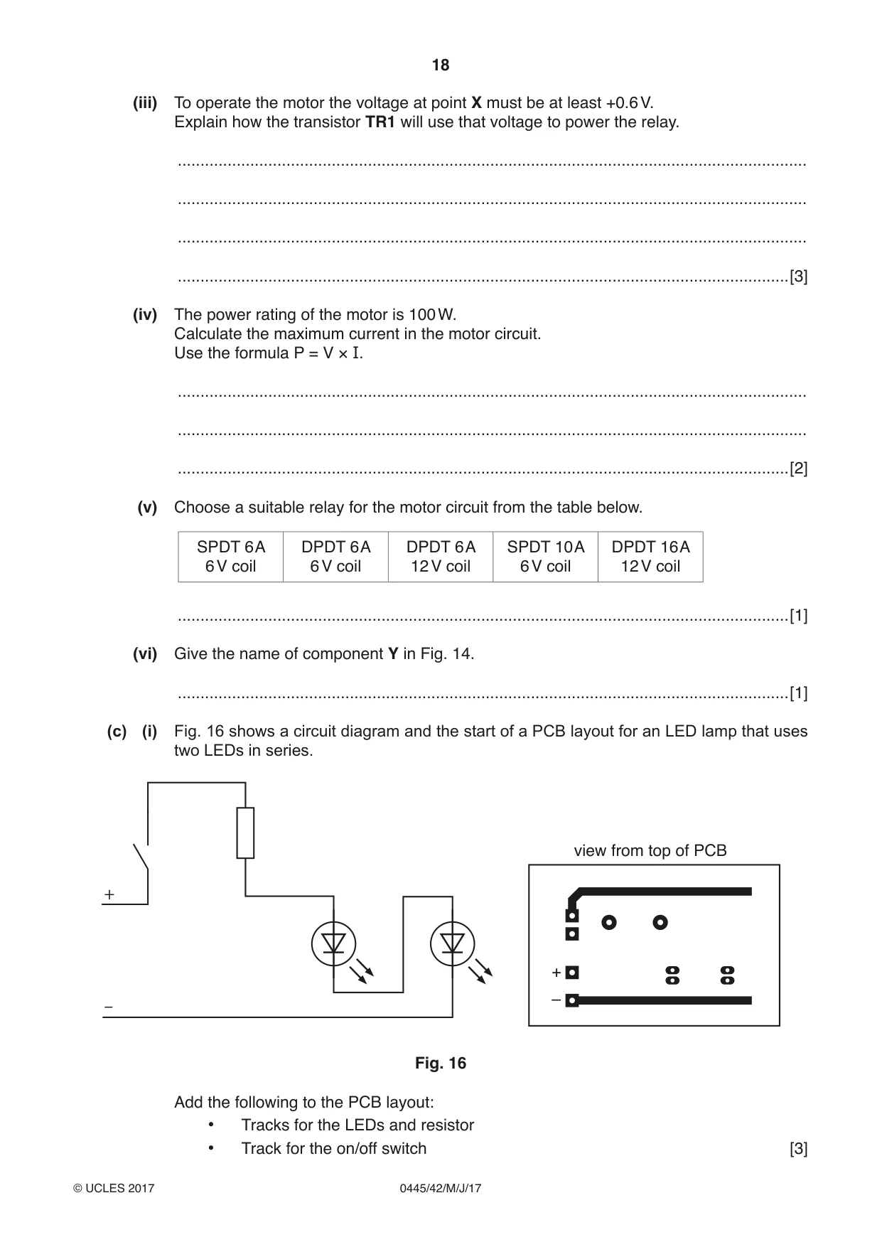 Cambridge IGCSE Design and Technology 0445 2017 May/June Paper 4 · Variant 2 question paper, page 18 of 20
