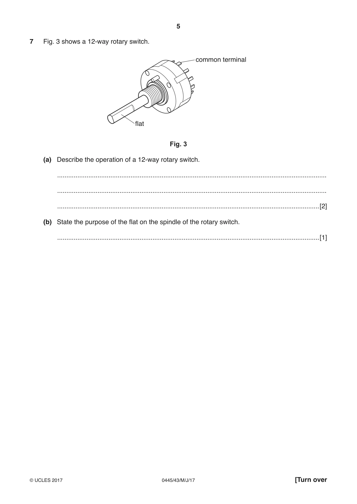 Cambridge IGCSE Design and Technology 0445 2017 May/June Paper 4 · Variant 3 question paper, page 5 of 20