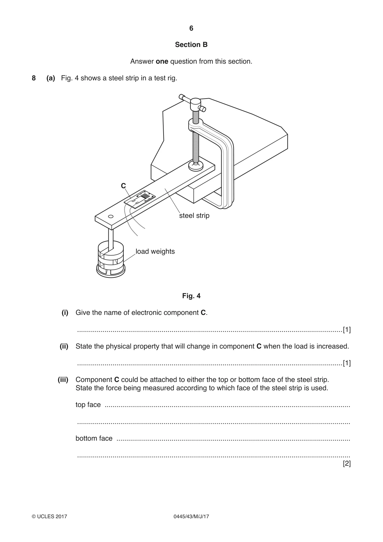 Cambridge IGCSE Design and Technology 0445 2017 May/June Paper 4 · Variant 3 question paper, page 6 of 20