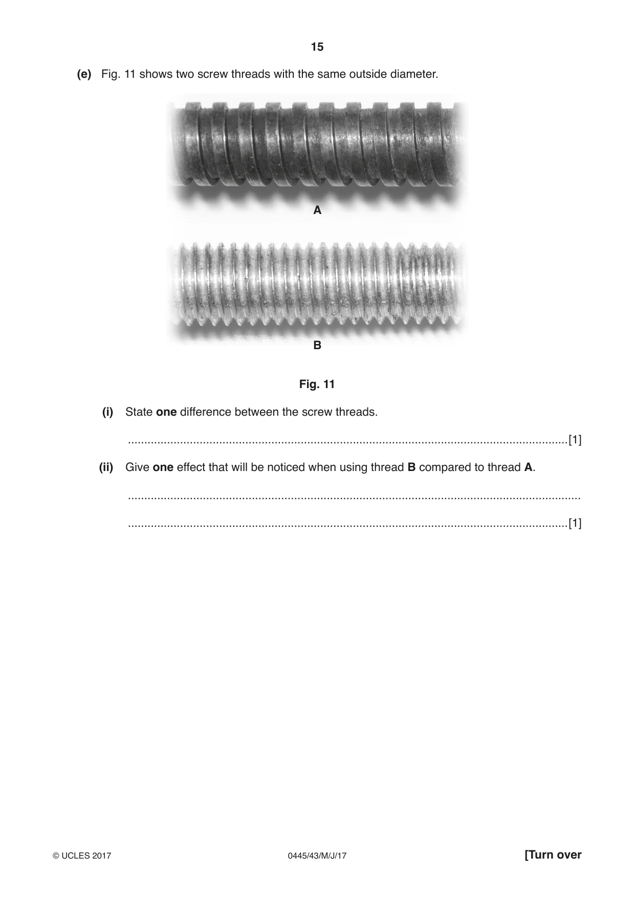 Cambridge IGCSE Design and Technology 0445 2017 May/June Paper 4 · Variant 3 question paper, page 15 of 20