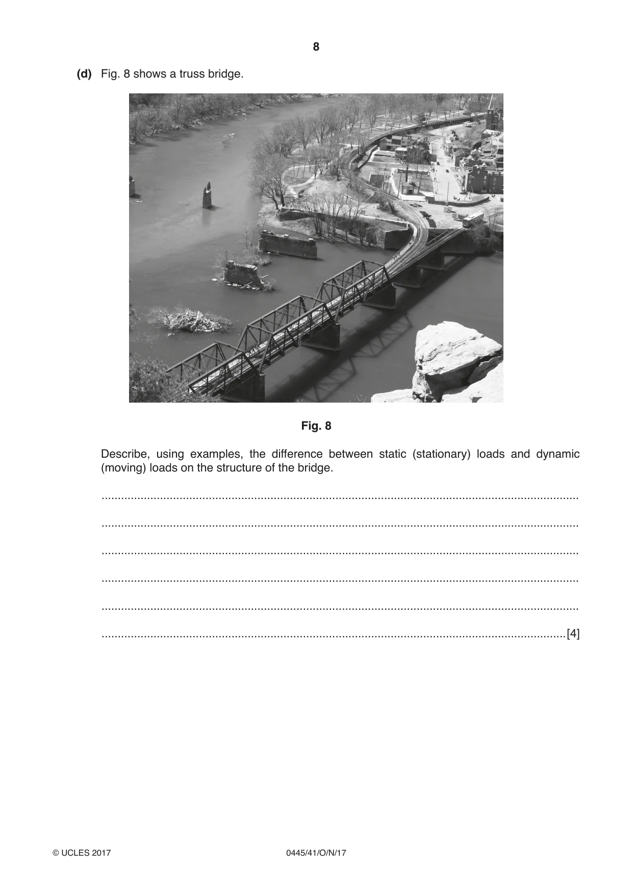 Cambridge IGCSE Design and Technology 0445 2017 Oct/Nov Paper 4 · Variant 1 question paper, page 8 of 20