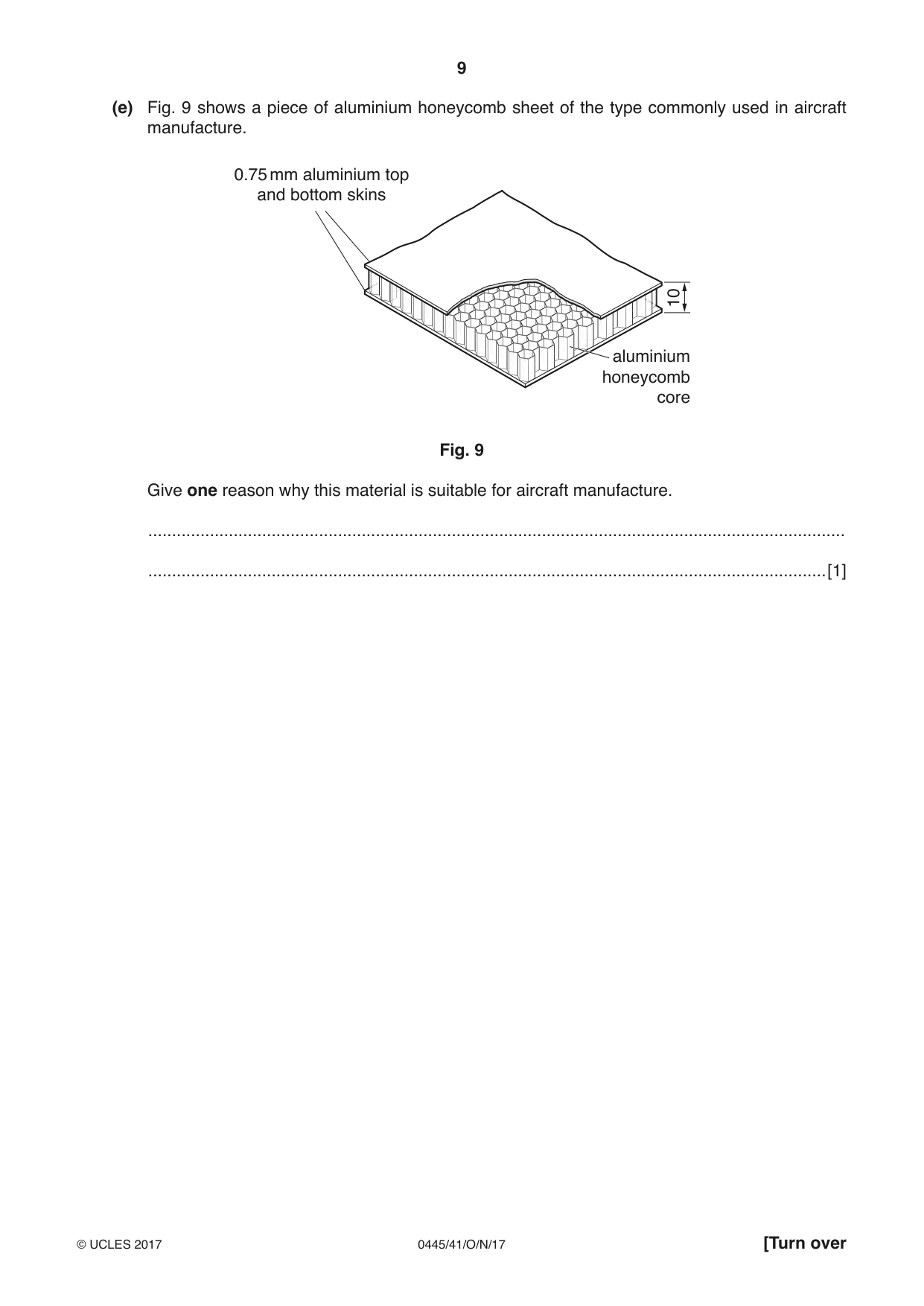 Cambridge IGCSE Design and Technology 0445 2017 Oct/Nov Paper 4 · Variant 1 question paper, page 9 of 20