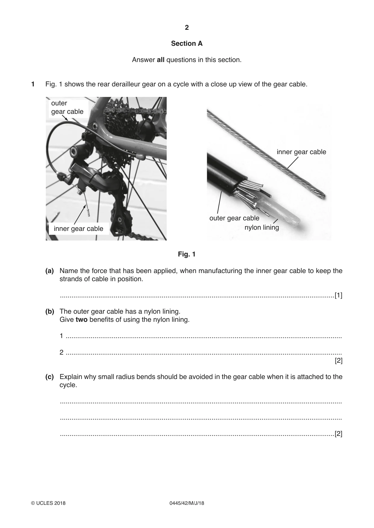 Cambridge IGCSE Design and Technology 0445 2018 May/June Paper 4 · Variant 2 question paper, page 2 of 20