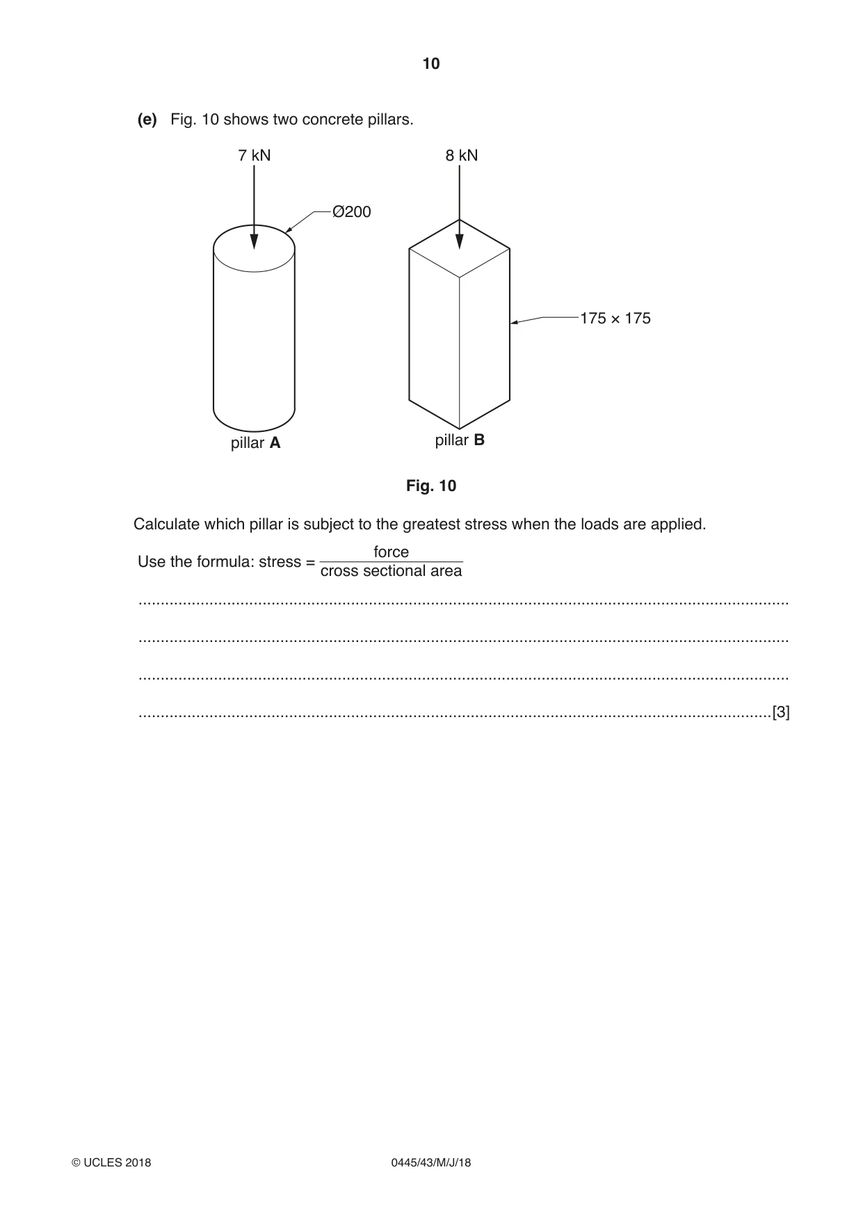 Cambridge IGCSE Design and Technology 0445 2018 May/June Paper 4 · Variant 3 question paper, page 10 of 20