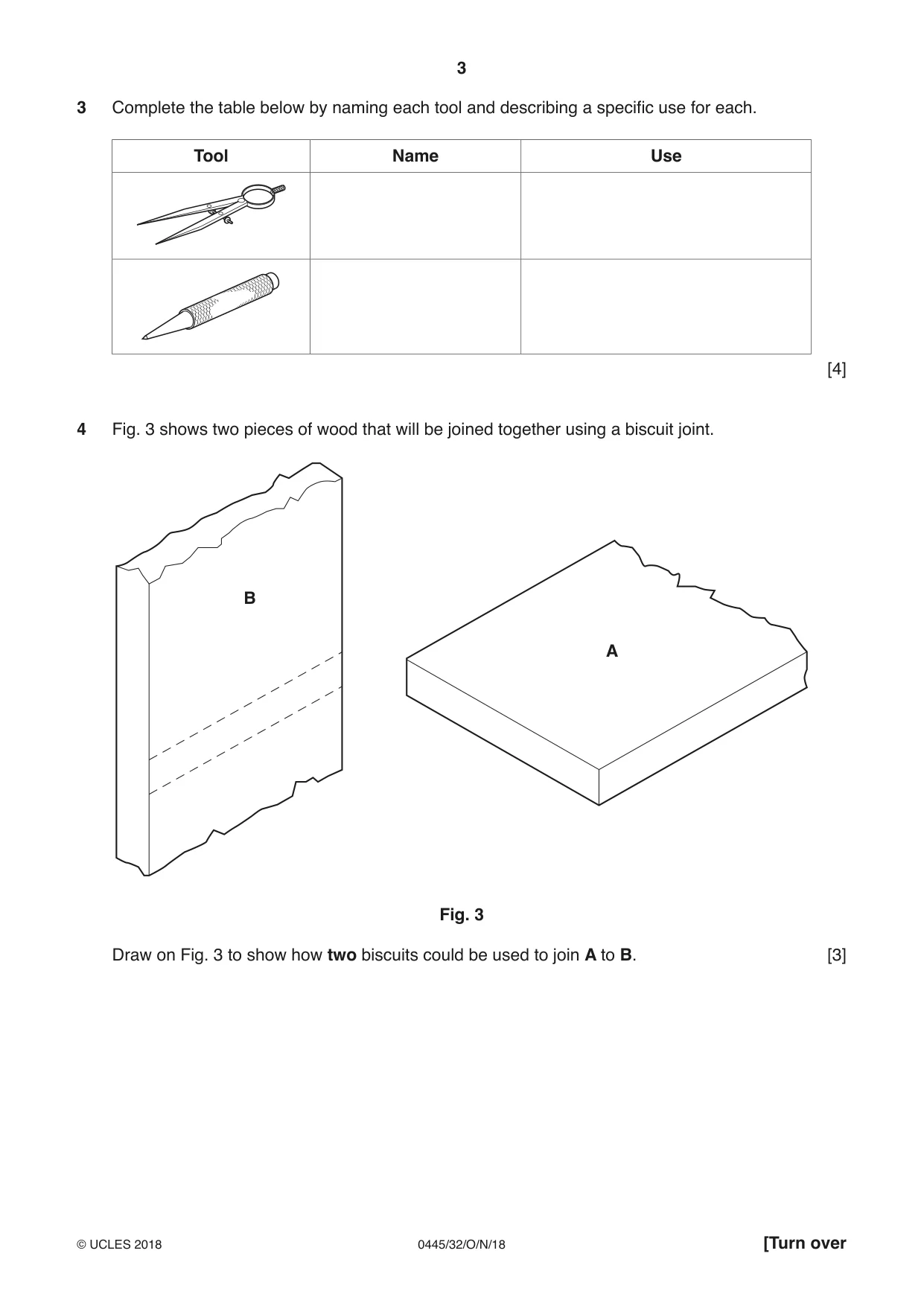 Cambridge IGCSE Design and Technology 0445 2018 Oct/Nov Paper 3 · Variant 2 question paper, page 3 of 20