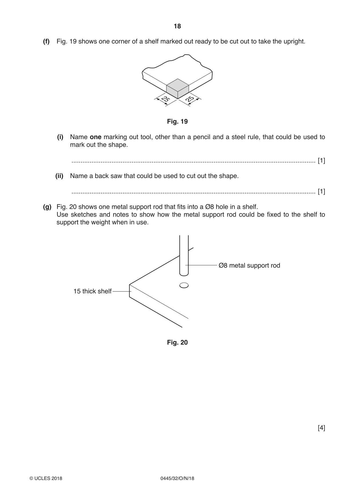 Cambridge IGCSE Design and Technology 0445 2018 Oct/Nov Paper 3 · Variant 2 question paper, page 18 of 20