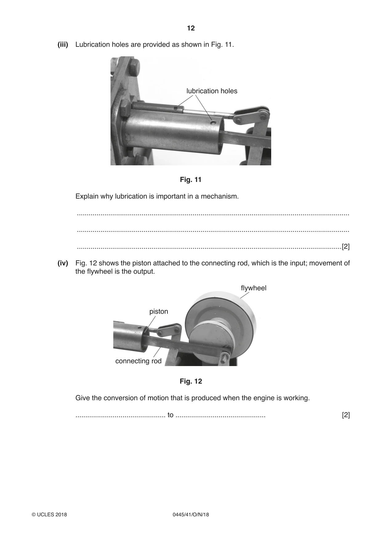 Cambridge IGCSE Design and Technology 0445 2018 Oct/Nov Paper 4 · Variant 1 question paper, page 12 of 20
