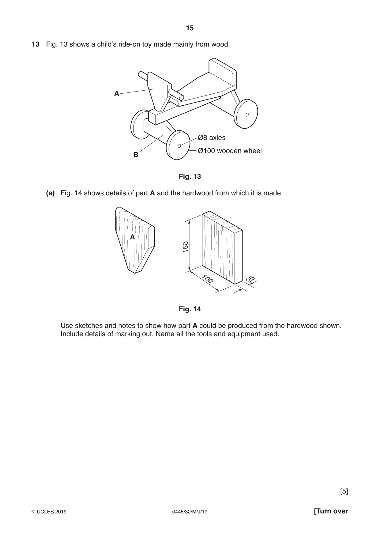 Cambridge IGCSE Design and Technology 0445 2019 May/June Paper 3 · Variant 2 question paper, page 15 of 20