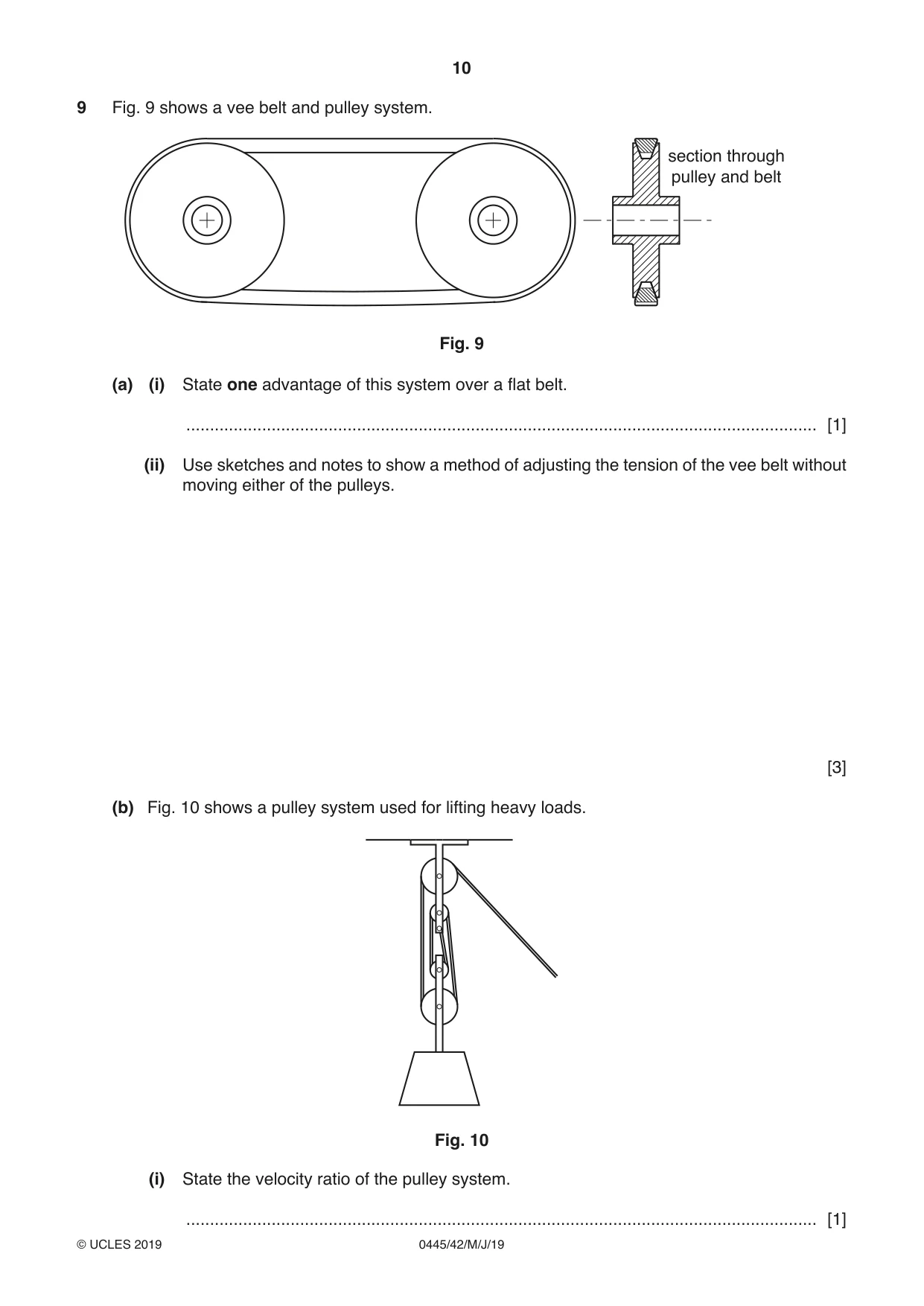 Cambridge IGCSE Design and Technology 0445 2019 May/June Paper 4 · Variant 2 question paper, page 10 of 20