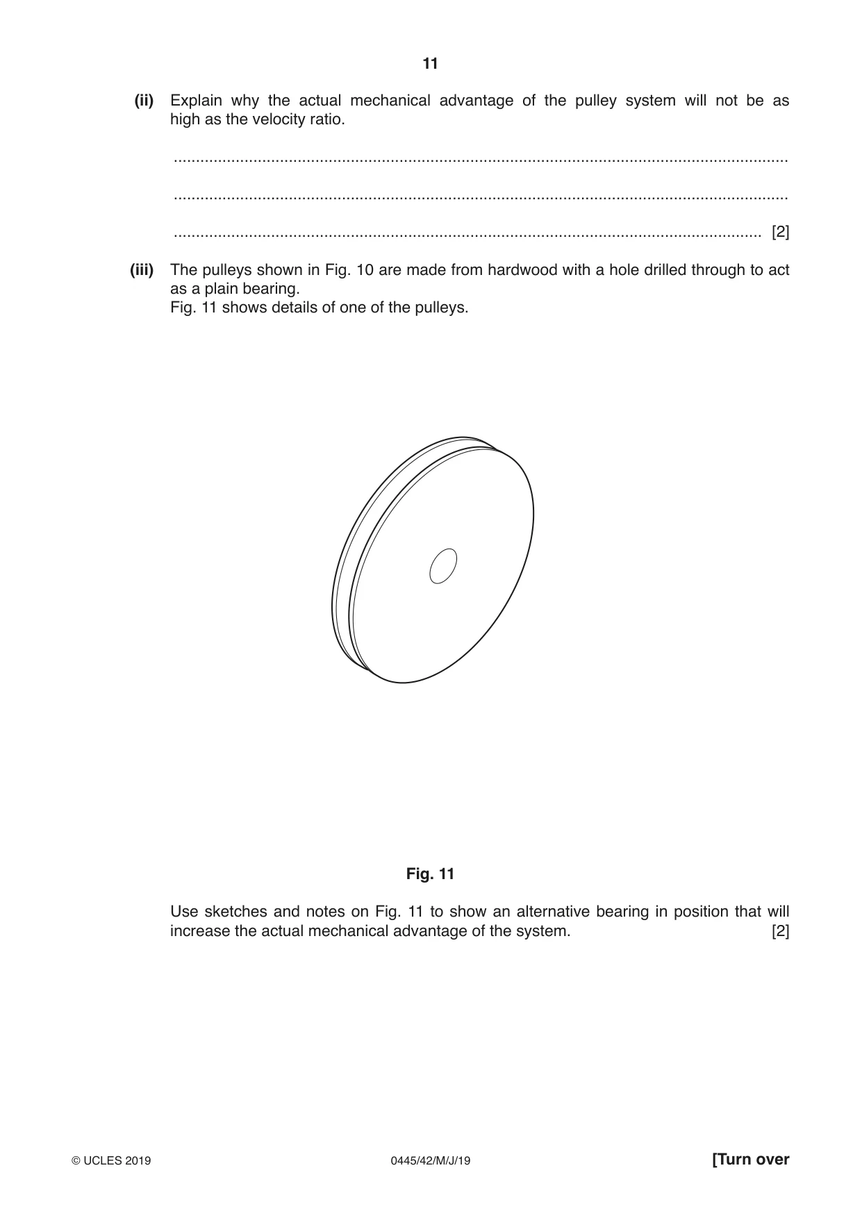 Cambridge IGCSE Design and Technology 0445 2019 May/June Paper 4 · Variant 2 question paper, page 11 of 20