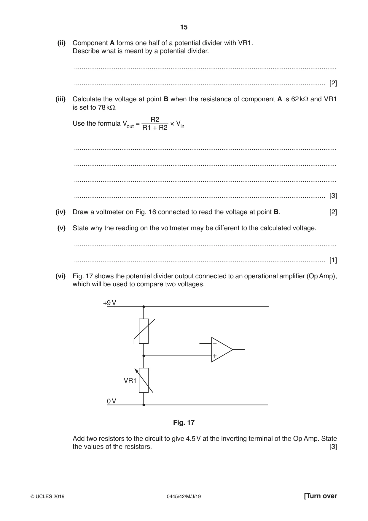 Cambridge IGCSE Design and Technology 0445 2019 May/June Paper 4 · Variant 2 question paper, page 15 of 20
