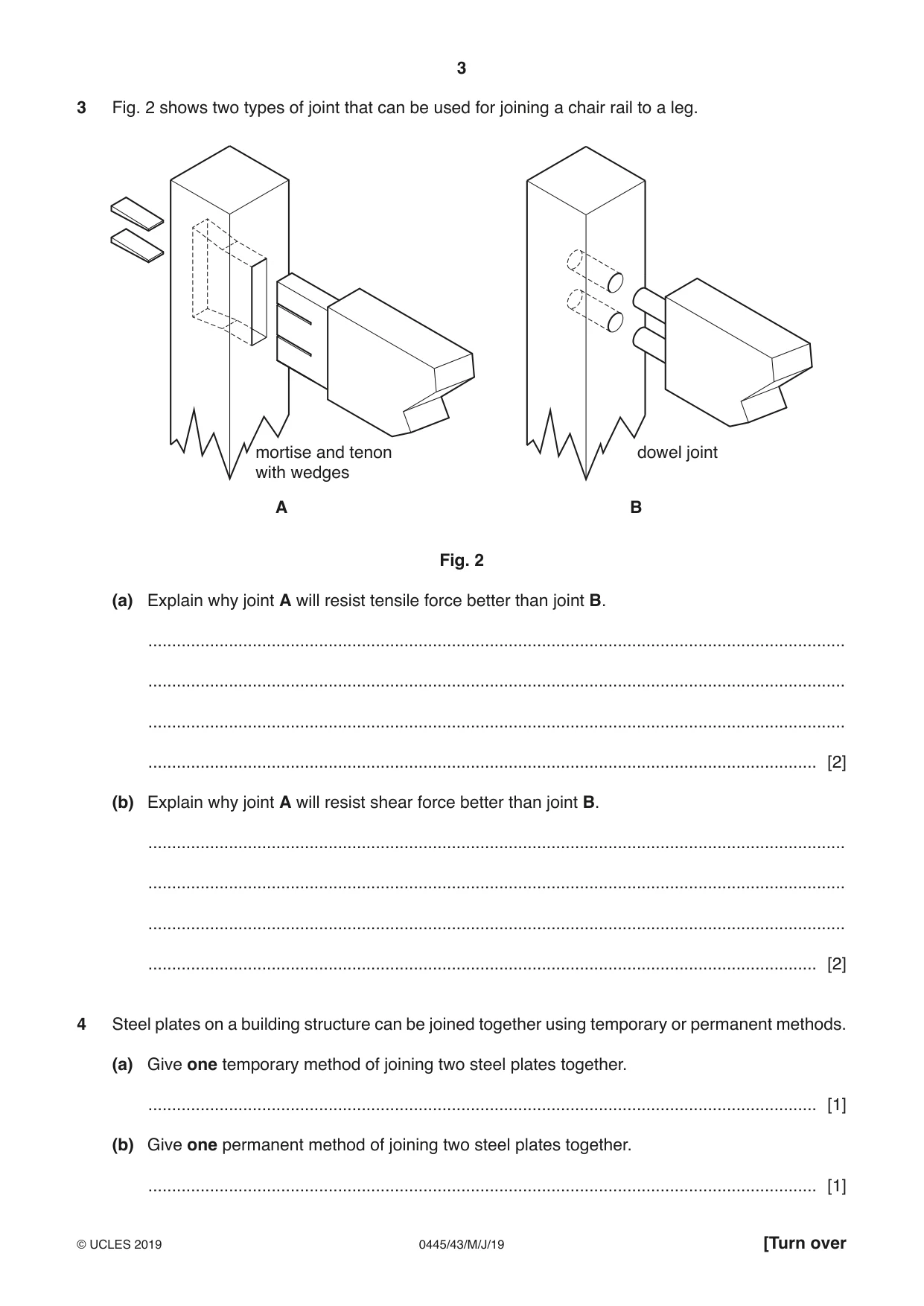 Cambridge IGCSE Design and Technology 0445 2019 May/June Paper 4 · Variant 3 question paper, page 3 of 24