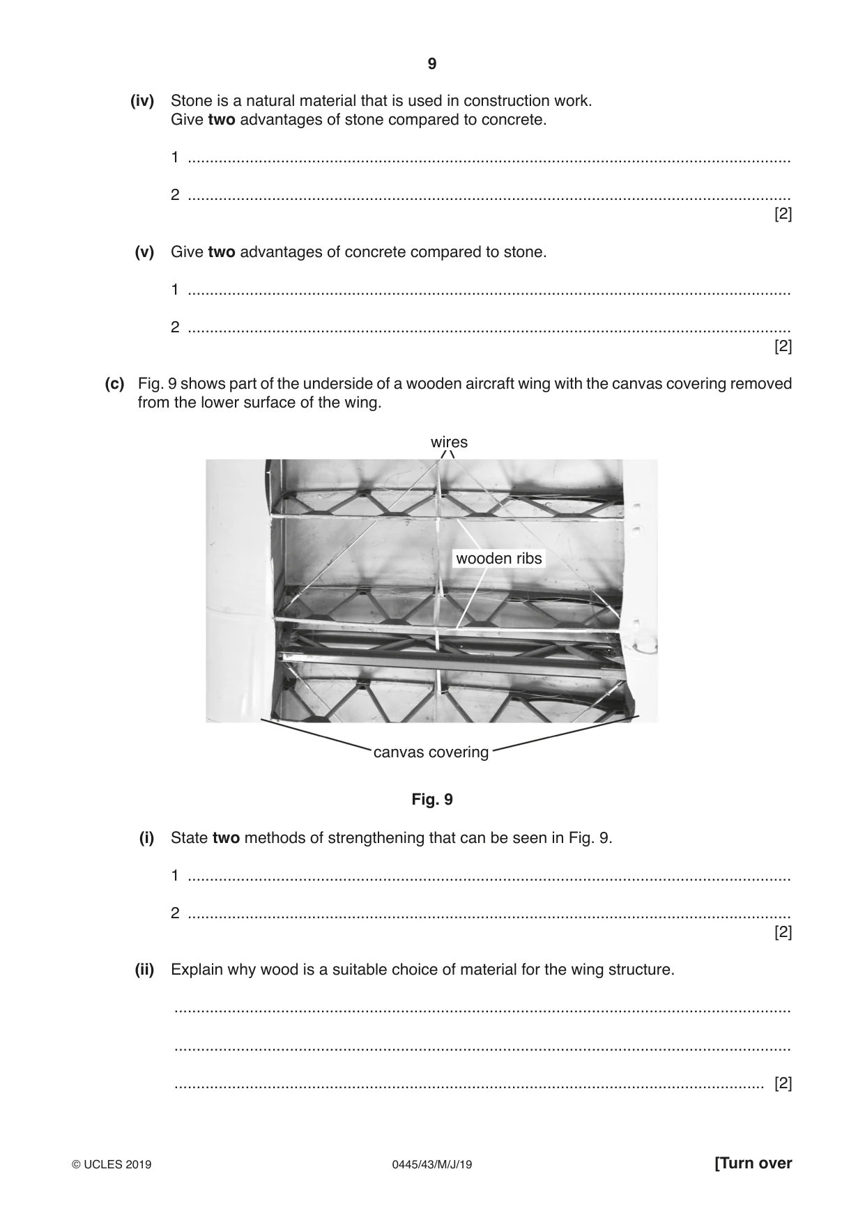 Cambridge IGCSE Design and Technology 0445 2019 May/June Paper 4 · Variant 3 question paper, page 9 of 24