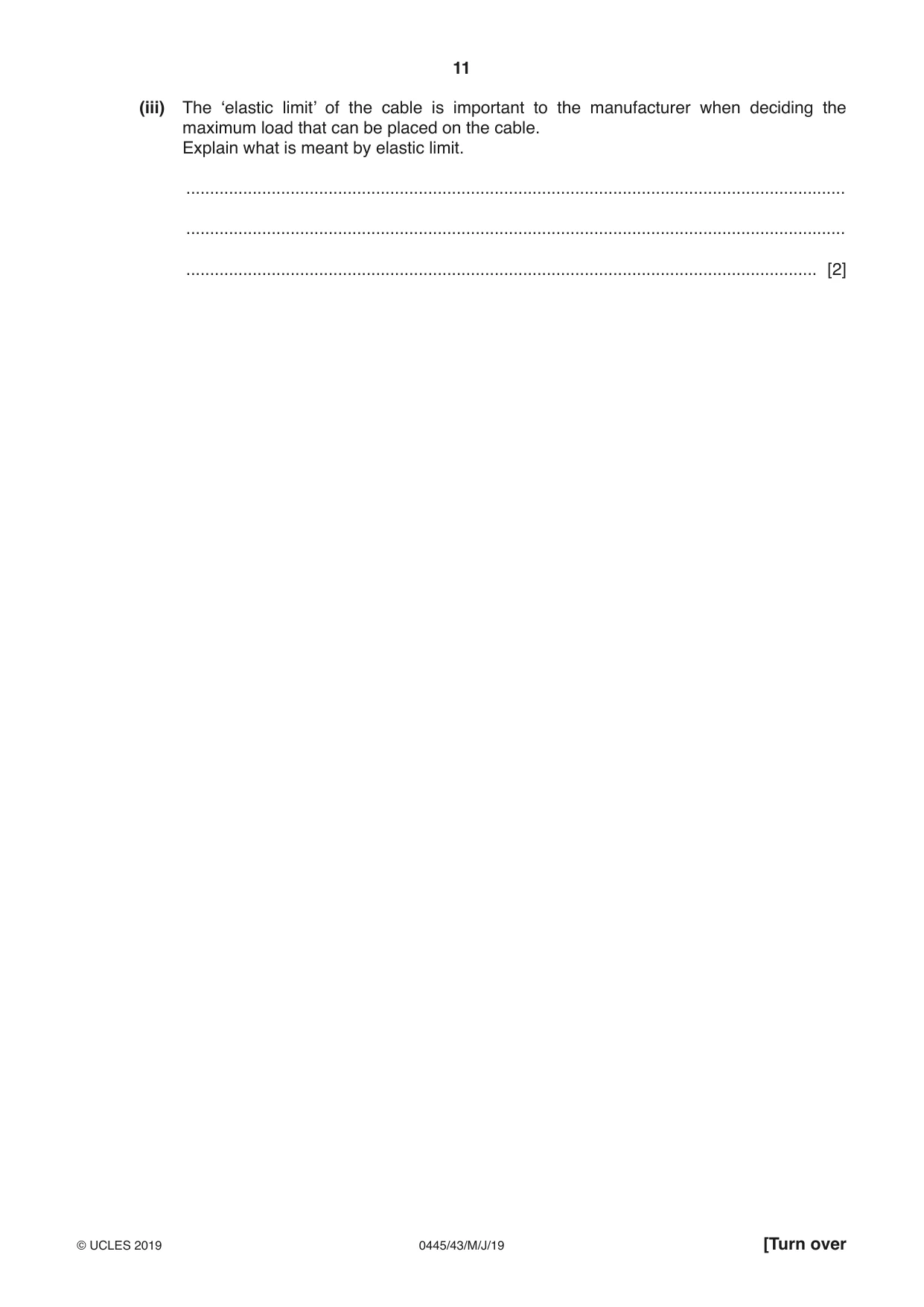 Cambridge IGCSE Design and Technology 0445 2019 May/June Paper 4 · Variant 3 question paper, page 11 of 24