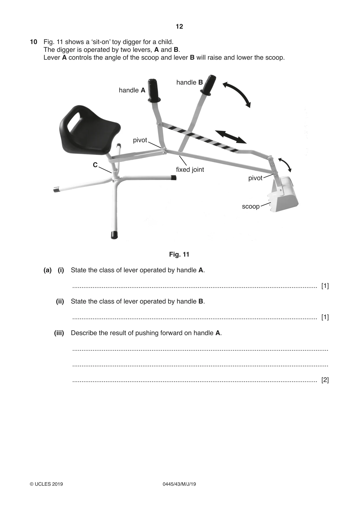 Cambridge IGCSE Design and Technology 0445 2019 May/June Paper 4 · Variant 3 question paper, page 12 of 24