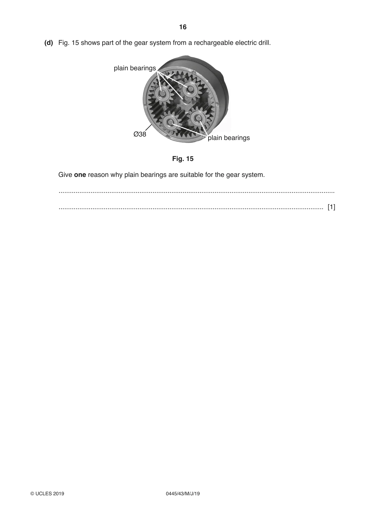 Cambridge IGCSE Design and Technology 0445 2019 May/June Paper 4 · Variant 3 question paper, page 16 of 24