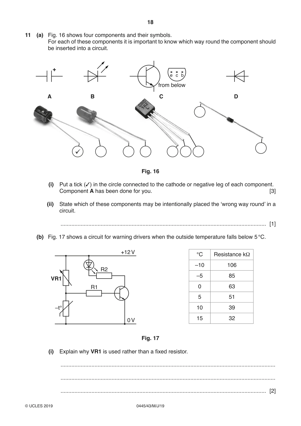 Cambridge IGCSE Design and Technology 0445 2019 May/June Paper 4 · Variant 3 question paper, page 18 of 24