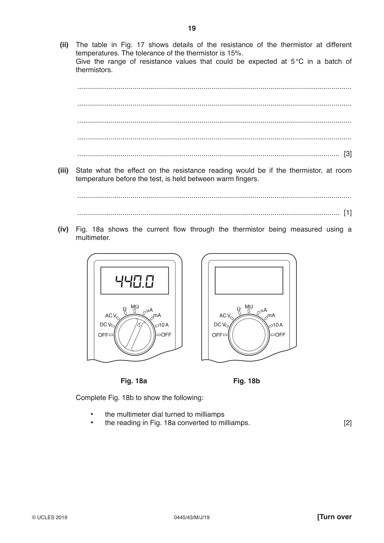 Cambridge IGCSE Design and Technology 0445 2019 May/June Paper 4 · Variant 3 question paper, page 19 of 24