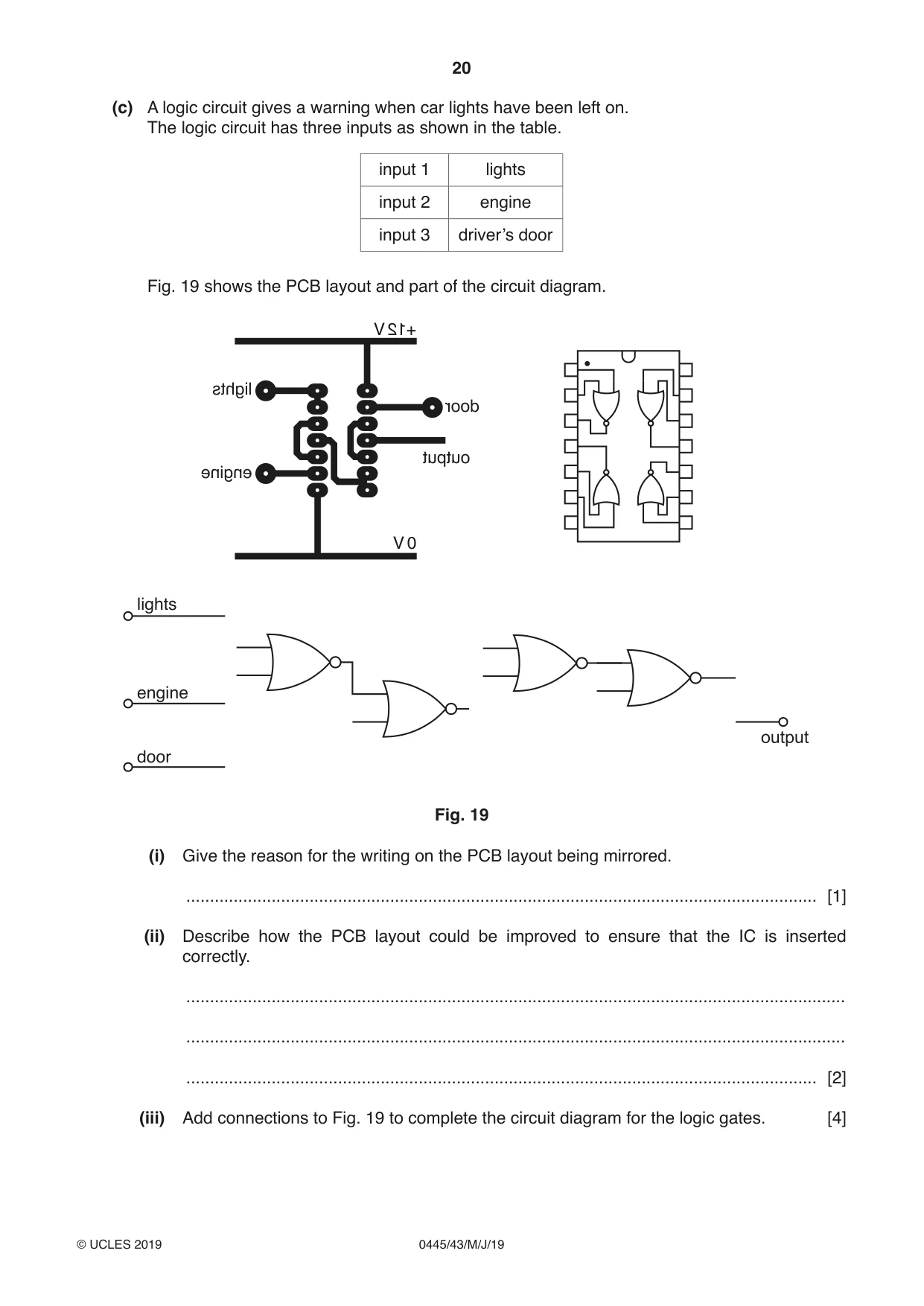 Cambridge IGCSE Design and Technology 0445 2019 May/June Paper 4 · Variant 3 question paper, page 20 of 24