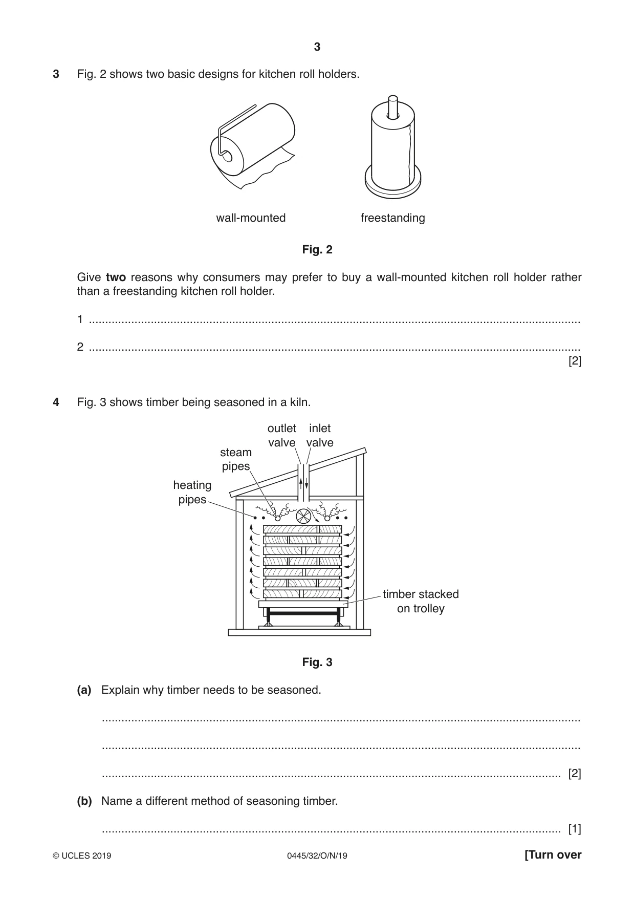 Cambridge IGCSE Design and Technology 0445 2019 Oct/Nov Paper 3 · Variant 2 question paper, page 3 of 20