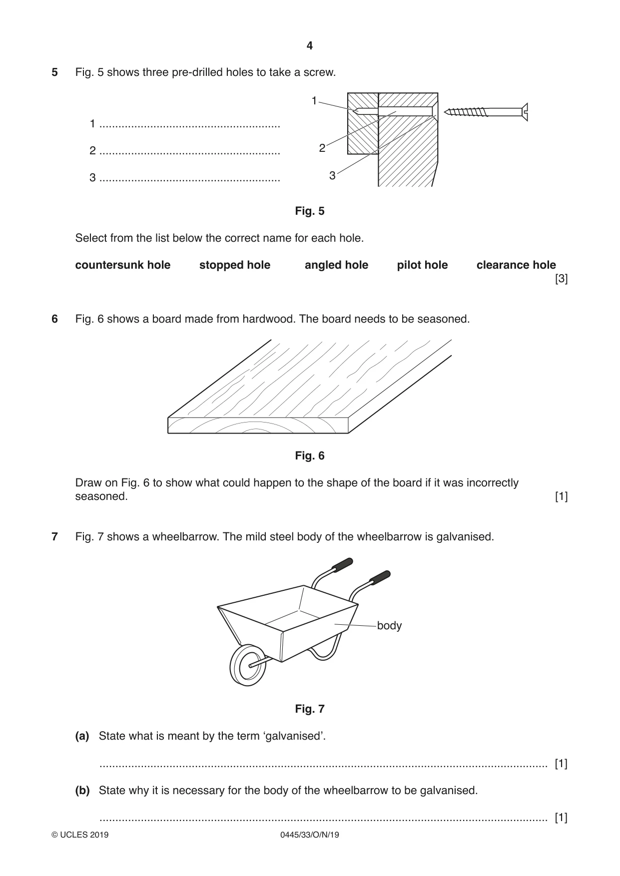 Cambridge IGCSE Design and Technology 0445 2019 Oct/Nov Paper 3 · Variant 3 question paper, page 4 of 20