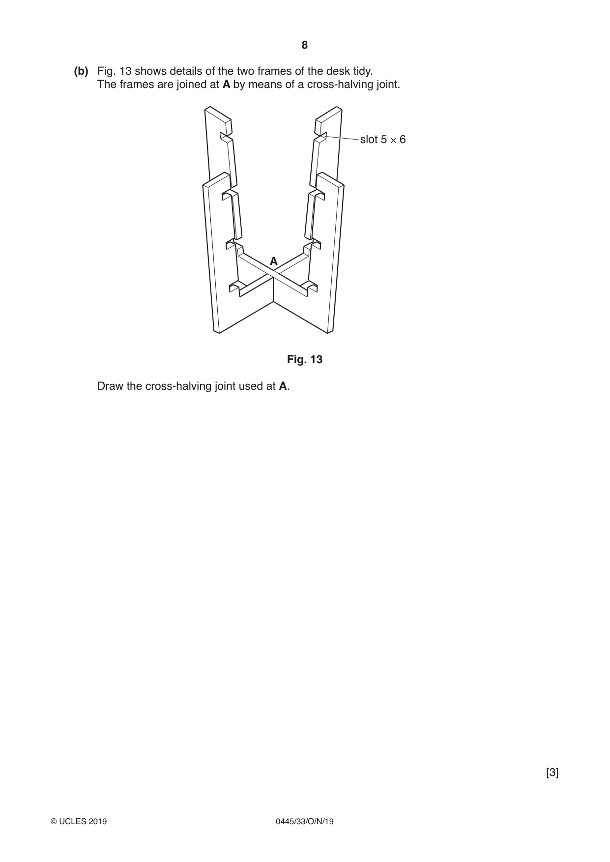 Cambridge IGCSE Design and Technology 0445 2019 Oct/Nov Paper 3 · Variant 3 question paper, page 8 of 20