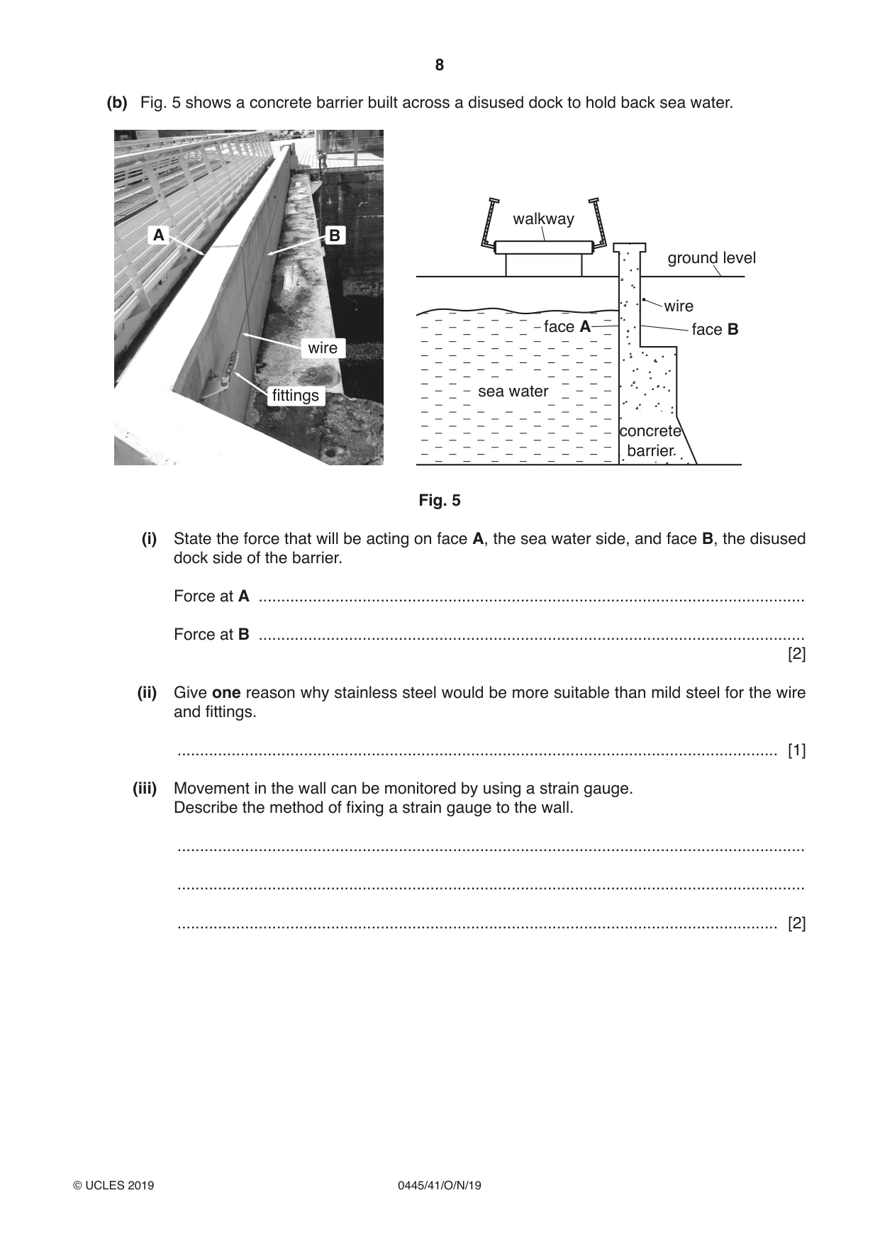 Cambridge IGCSE Design and Technology 0445 2019 Oct/Nov Paper 4 · Variant 1 question paper, page 8 of 20