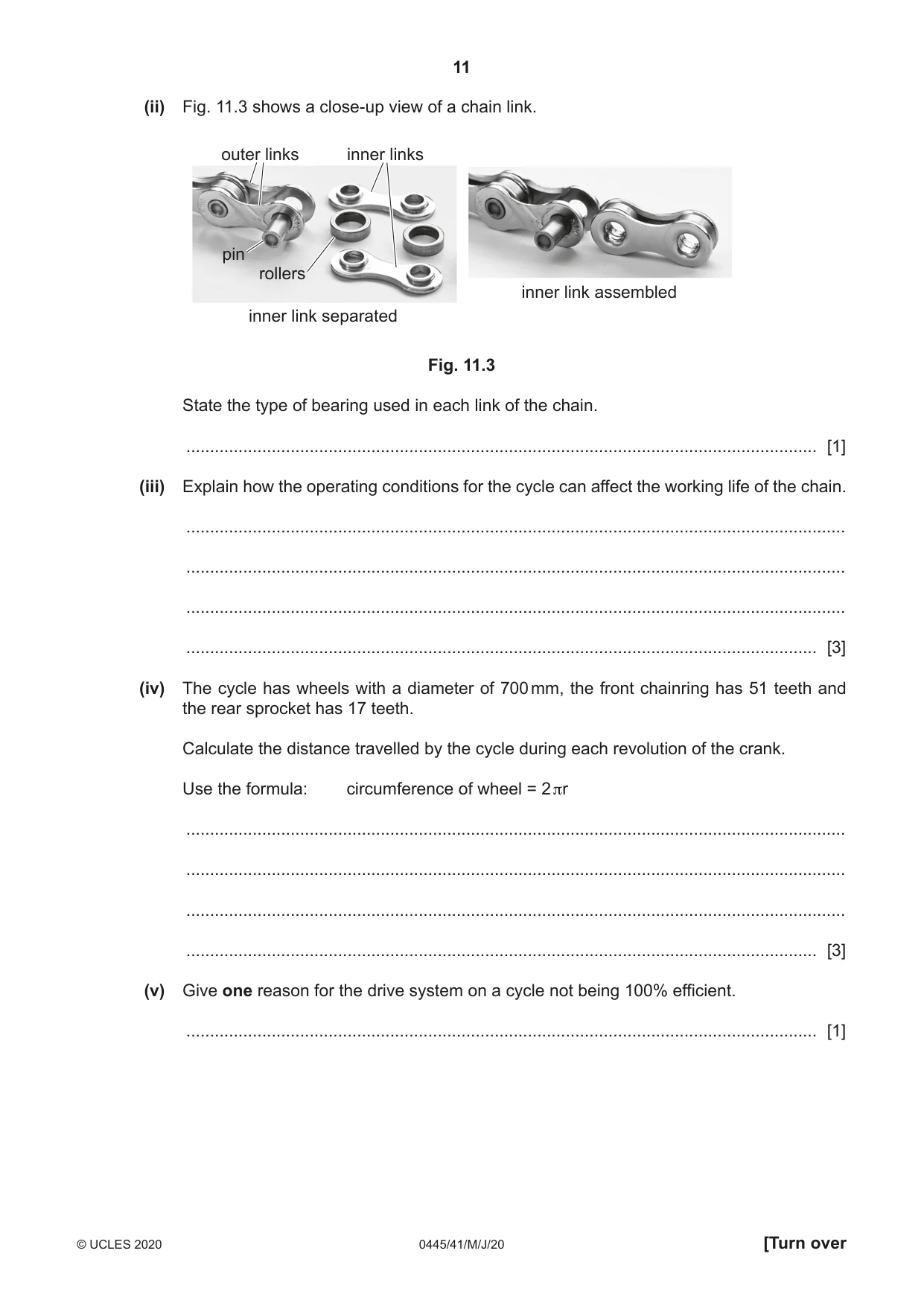 Cambridge IGCSE Design and Technology 0445 2020 May/June Paper 4 · Variant 1 question paper, page 11 of 20