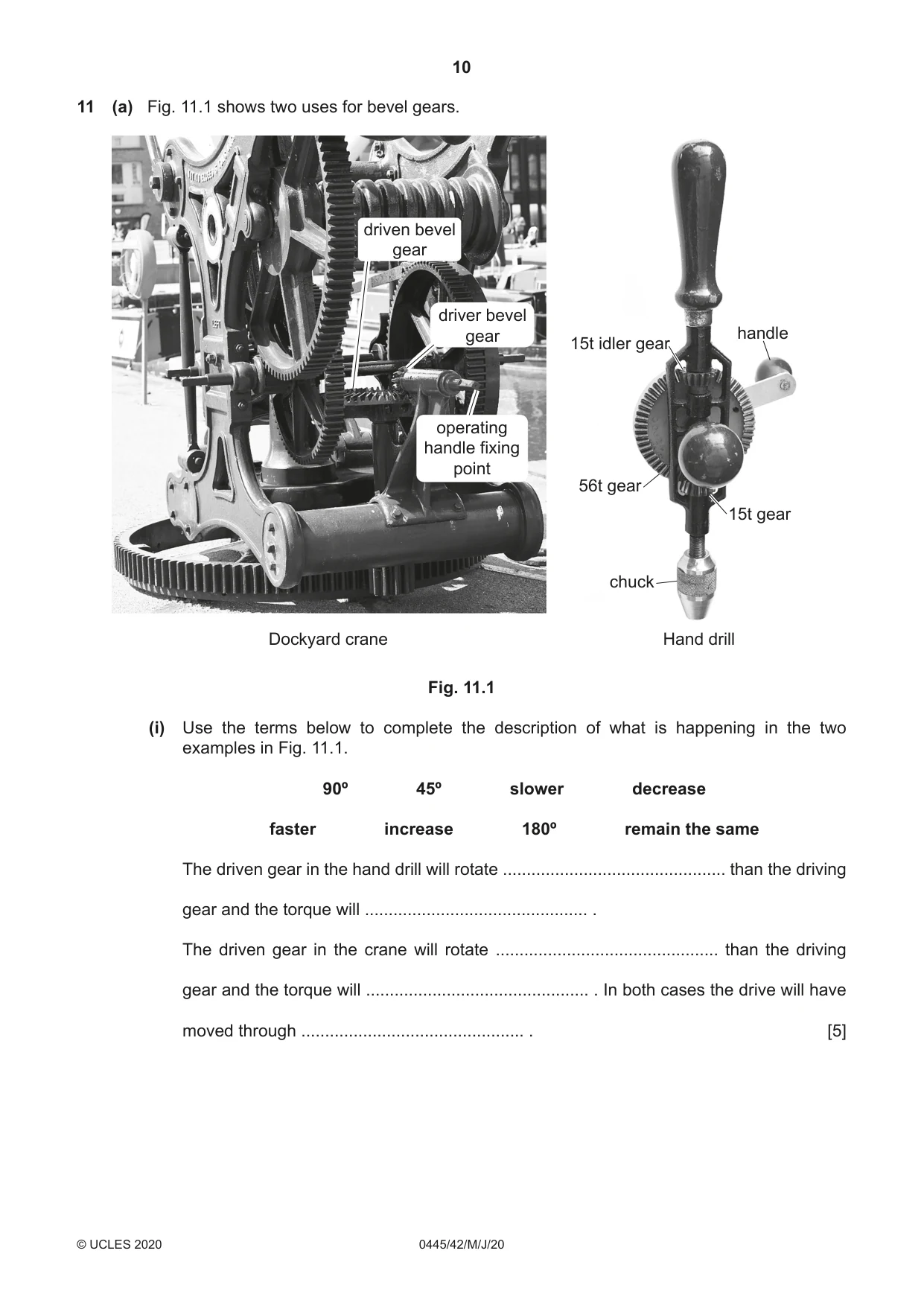Cambridge IGCSE Design and Technology 0445 2020 May/June Paper 4 · Variant 2 question paper, page 10 of 20