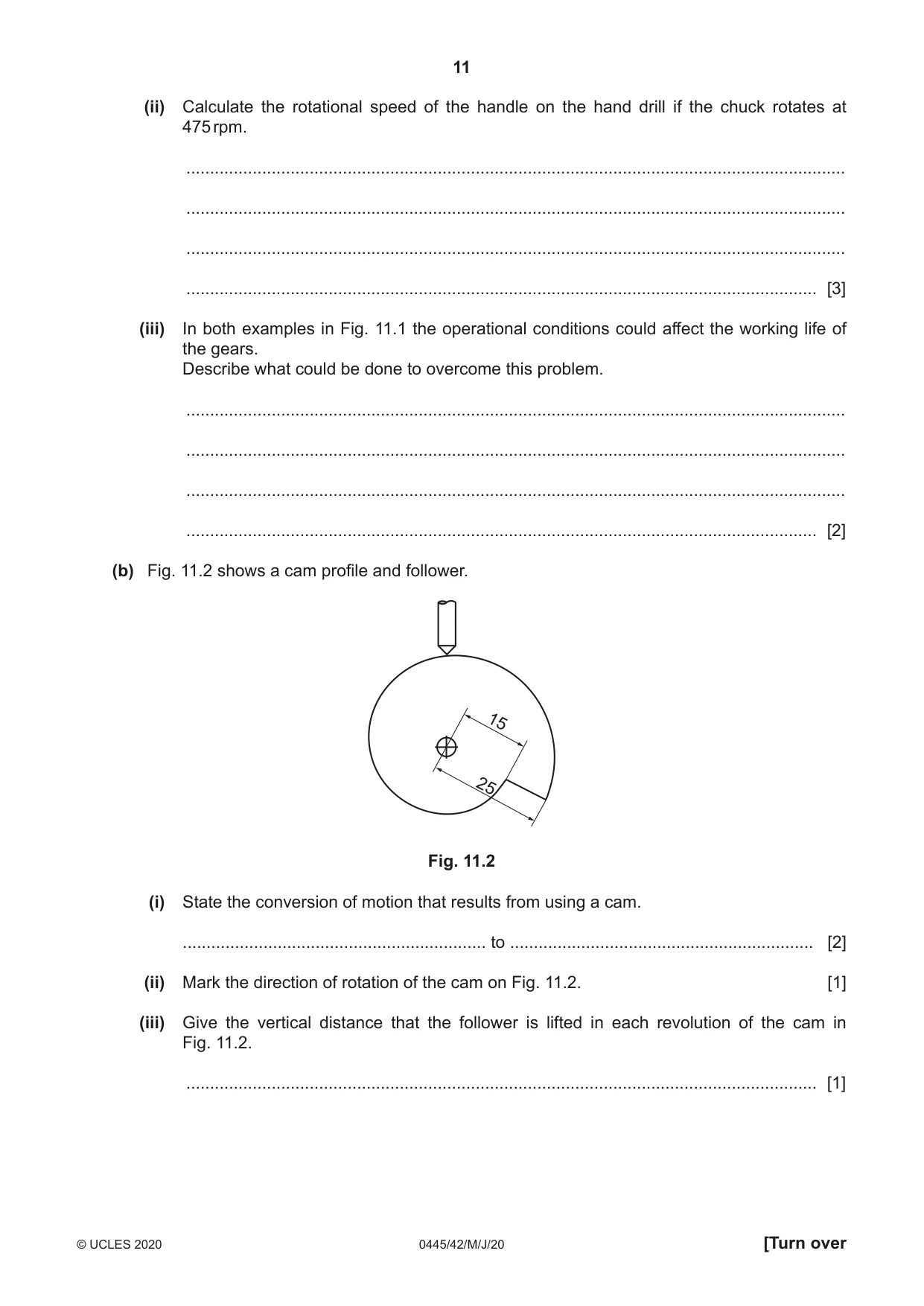 Cambridge IGCSE Design and Technology 0445 2020 May/June Paper 4 · Variant 2 question paper, page 11 of 20