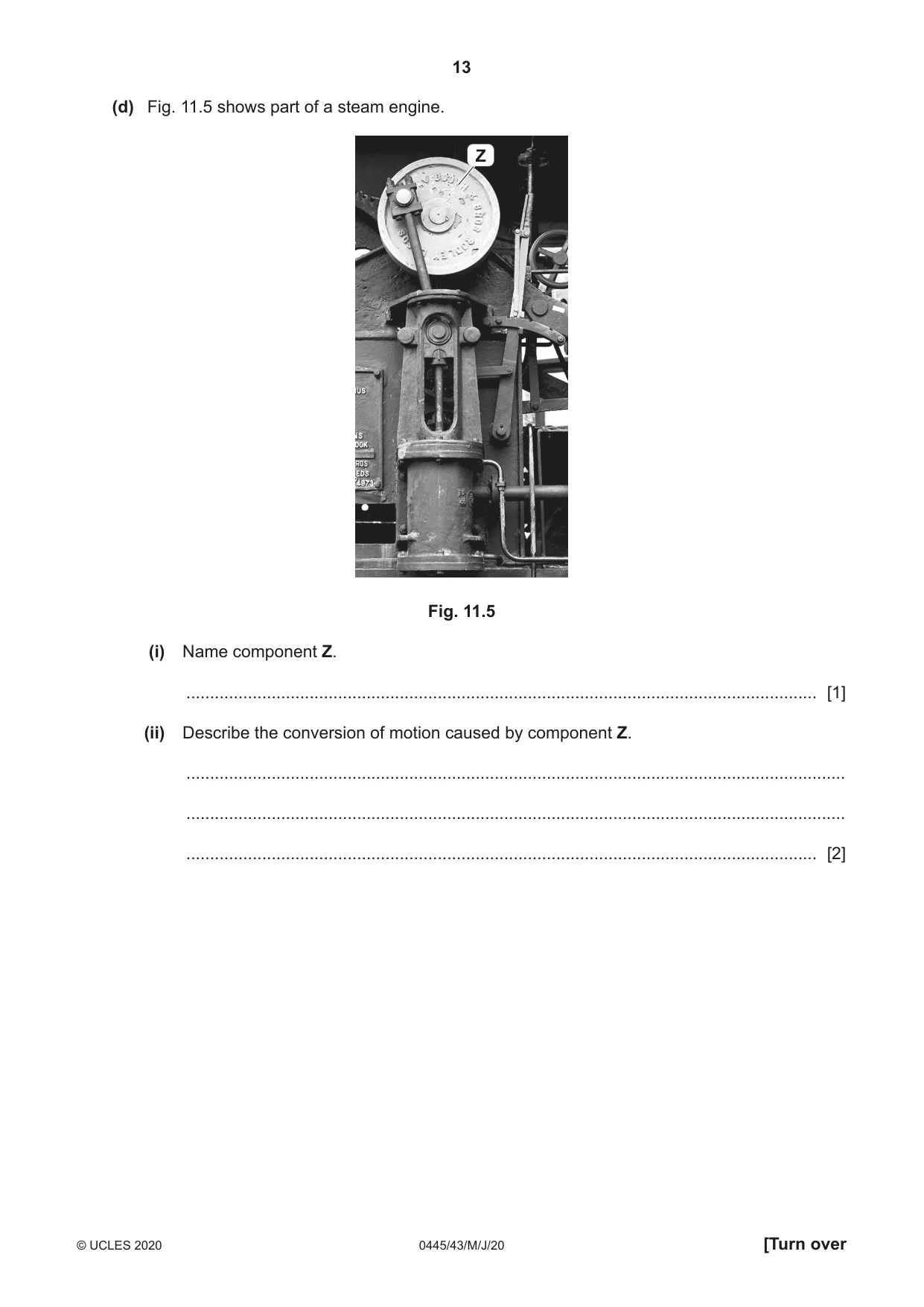 Cambridge IGCSE Design and Technology 0445 2020 May/June Paper 4 · Variant 3 question paper, page 13 of 20