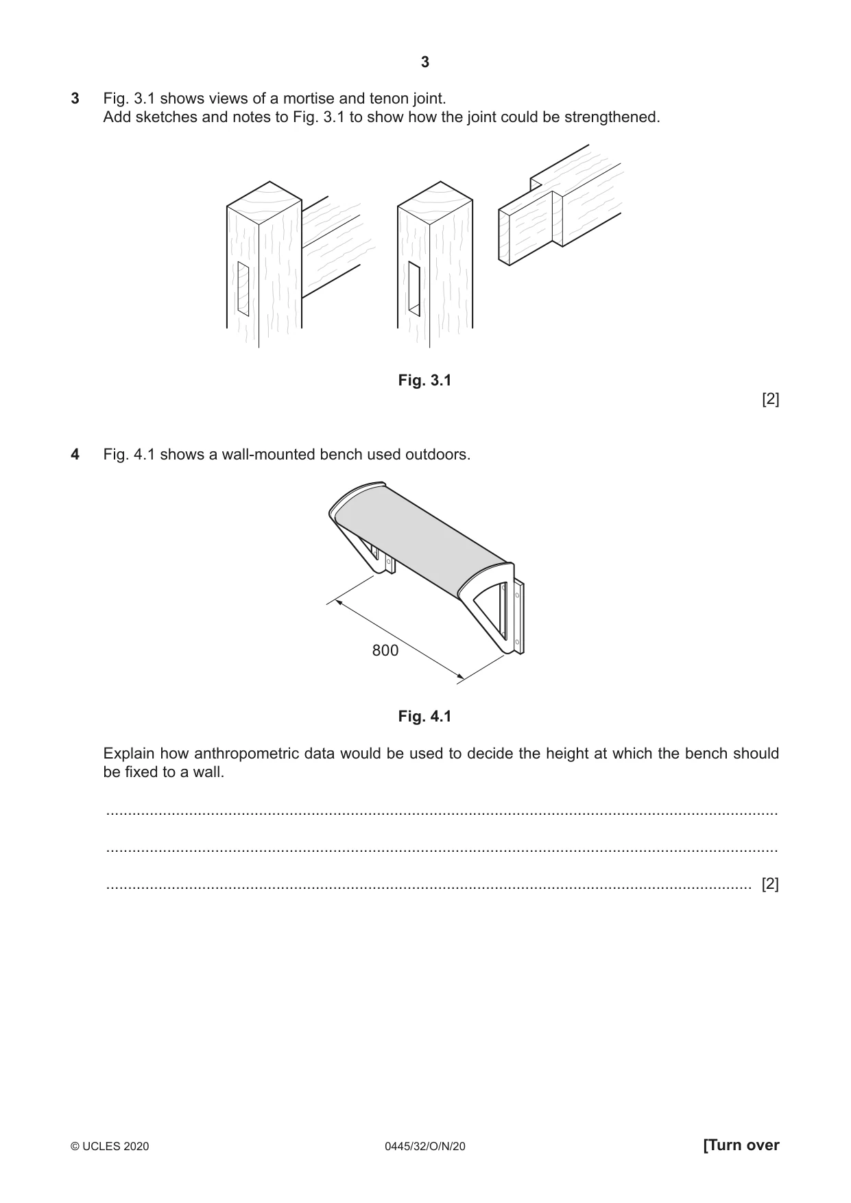 Cambridge IGCSE Design and Technology 0445 2020 Oct/Nov Paper 3 · Variant 2 question paper, page 3 of 24