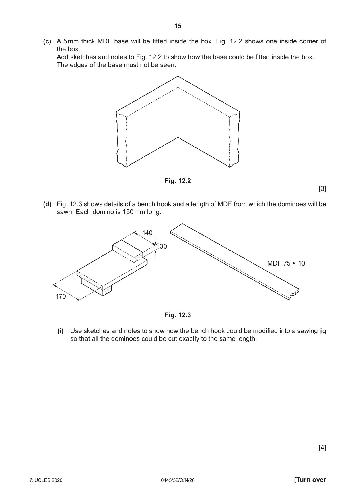 Cambridge IGCSE Design and Technology 0445 2020 Oct/Nov Paper 3 · Variant 2 question paper, page 15 of 24