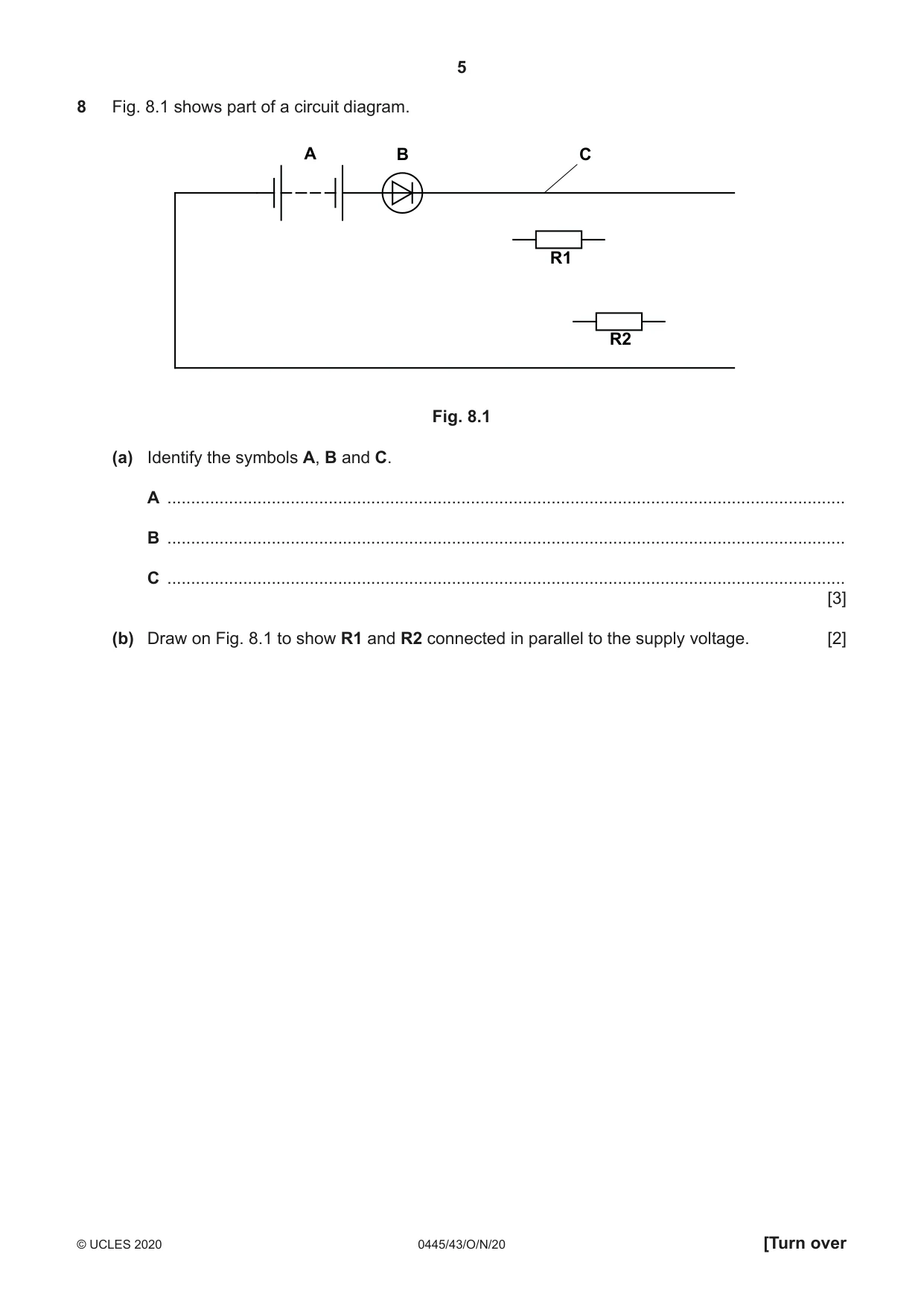 Cambridge IGCSE Design and Technology 0445 2020 Oct/Nov Paper 4 · Variant 3 question paper, page 5 of 20