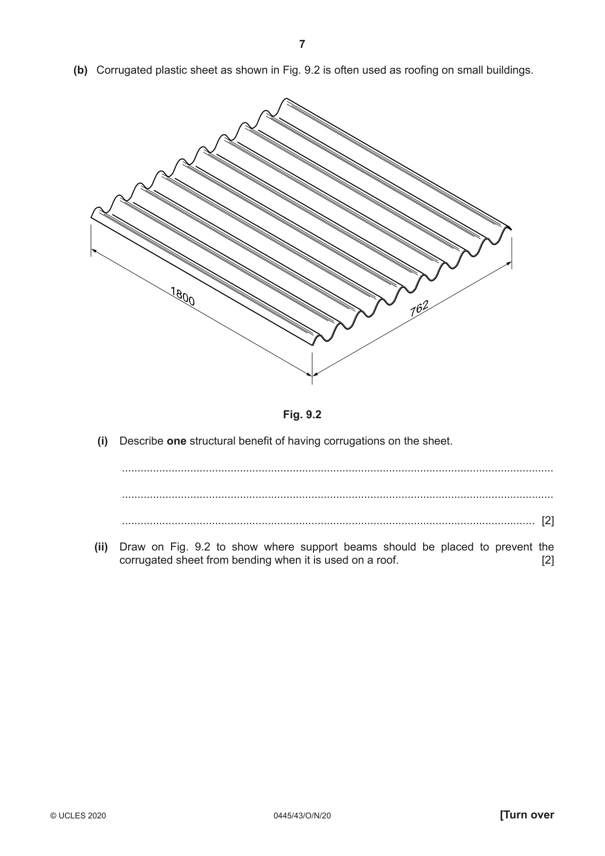 Cambridge IGCSE Design and Technology 0445 2020 Oct/Nov Paper 4 · Variant 3 question paper, page 7 of 20