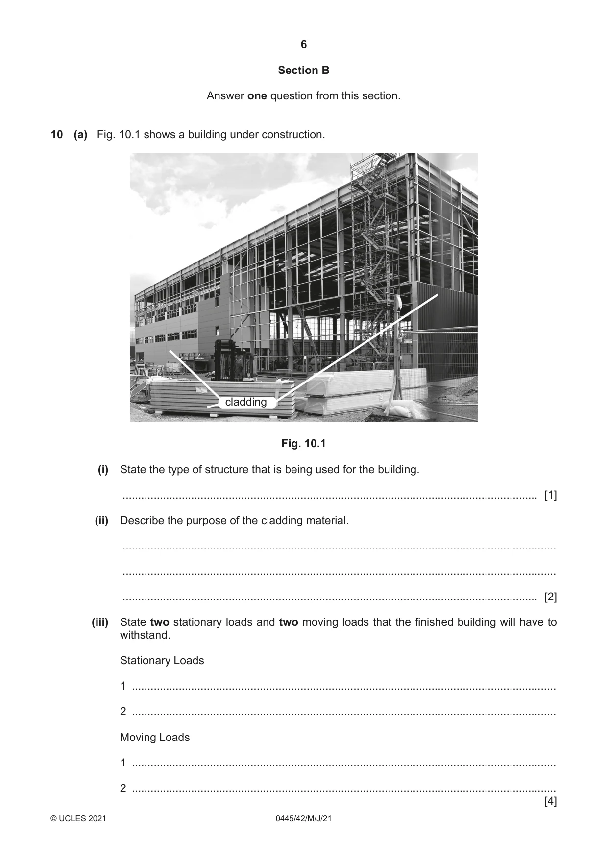 Cambridge IGCSE Design and Technology 0445 2021 May/June Paper 4 · Variant 2 question paper, page 6 of 20