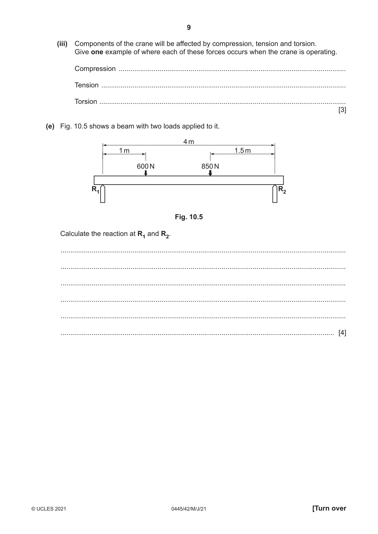 Cambridge IGCSE Design and Technology 0445 2021 May/June Paper 4 · Variant 2 question paper, page 9 of 20