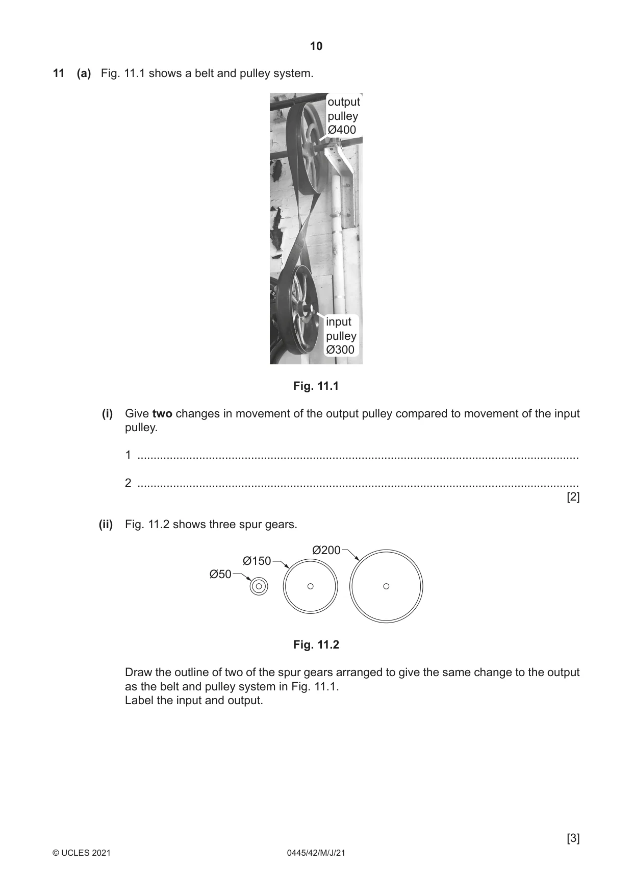 Cambridge IGCSE Design and Technology 0445 2021 May/June Paper 4 · Variant 2 question paper, page 10 of 20