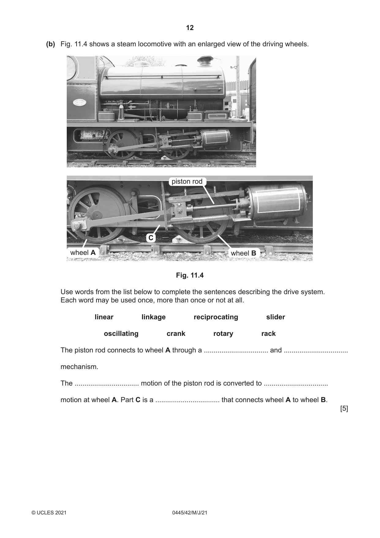 Cambridge IGCSE Design and Technology 0445 2021 May/June Paper 4 · Variant 2 question paper, page 12 of 20