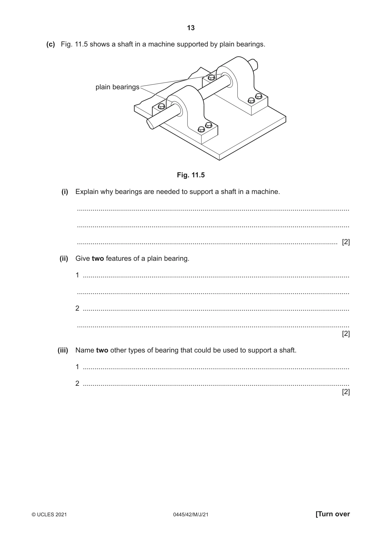 Cambridge IGCSE Design and Technology 0445 2021 May/June Paper 4 · Variant 2 question paper, page 13 of 20