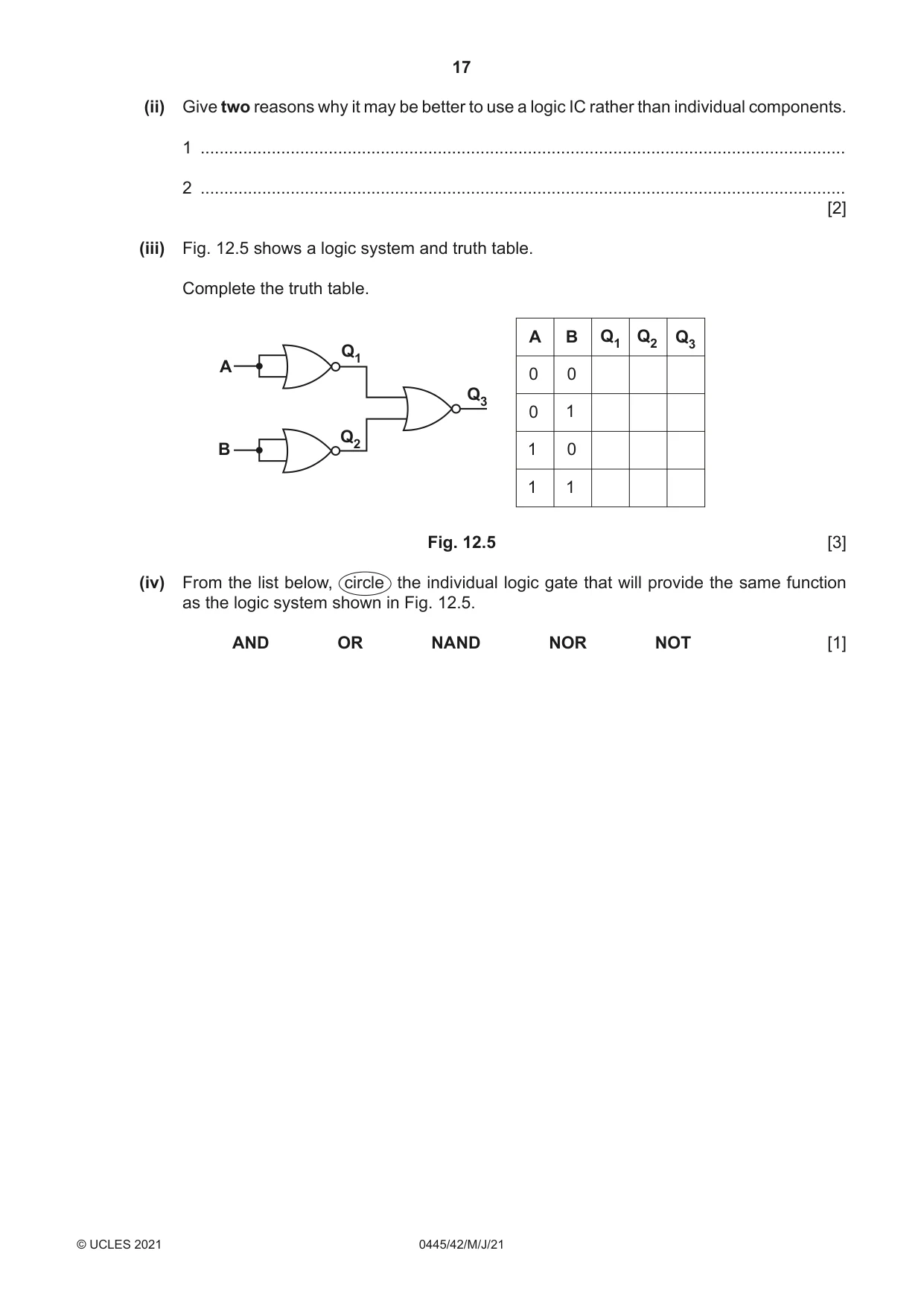 Cambridge IGCSE Design and Technology 0445 2021 May/June Paper 4 · Variant 2 question paper, page 17 of 20